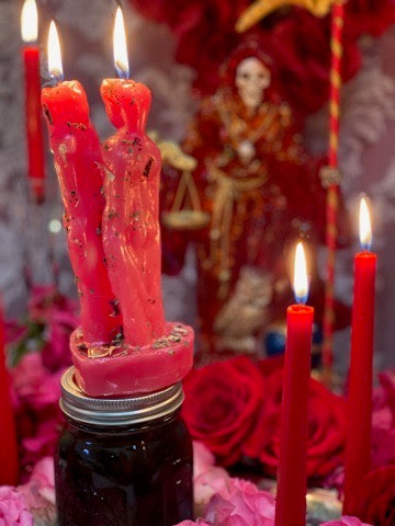 Santa Muerte Honey Jar + Sweetening Working + Love Spell