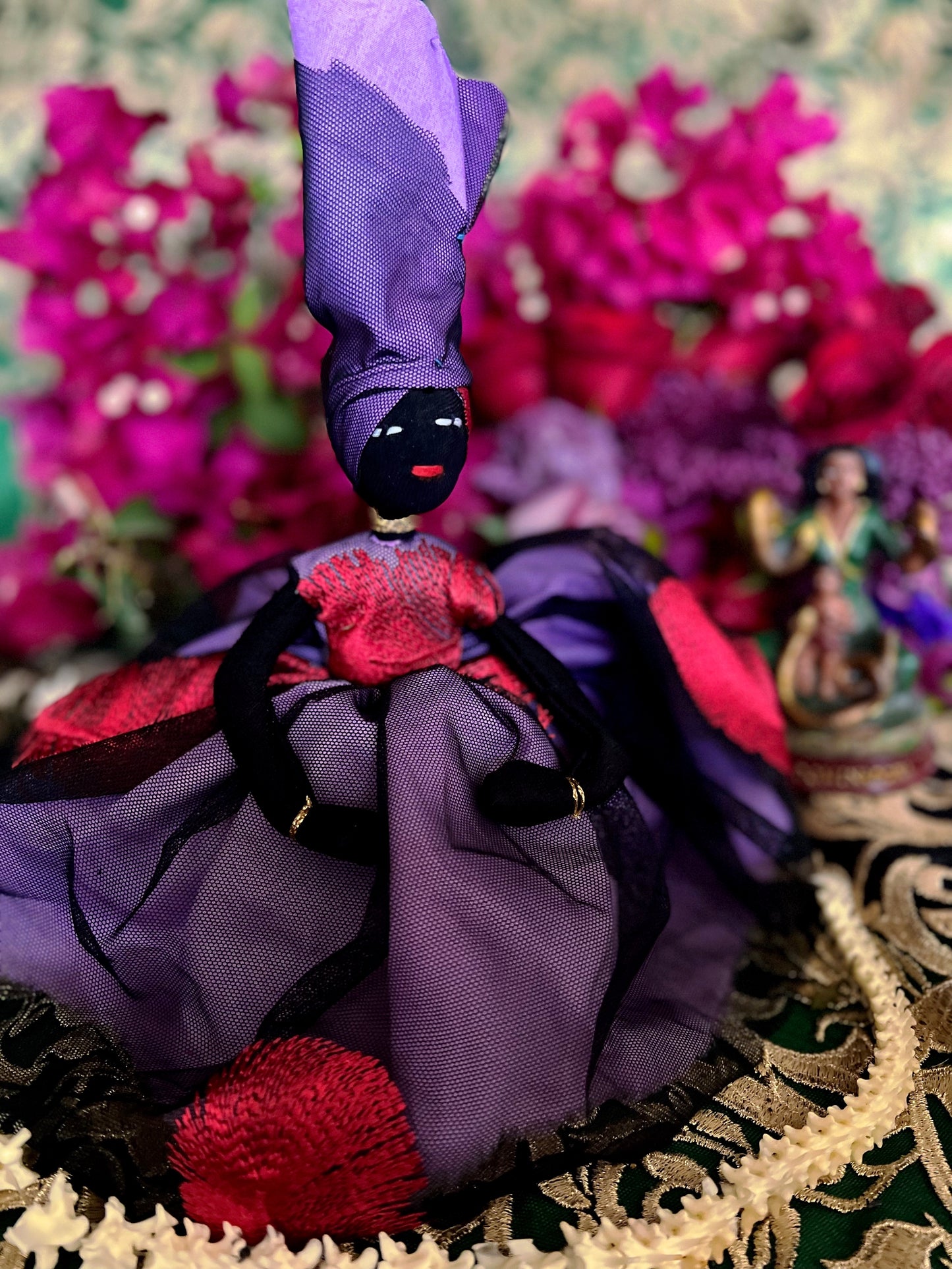 Purple Lingeer Doll + Africa + Senegal + Altar Dollie + Oya + Filomena Lubana