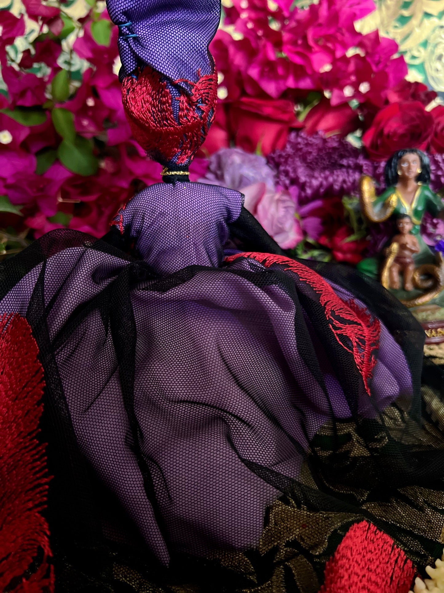 Purple Lingeer Doll + Africa + Senegal + Altar Dollie + Oya + Filomena Lubana
