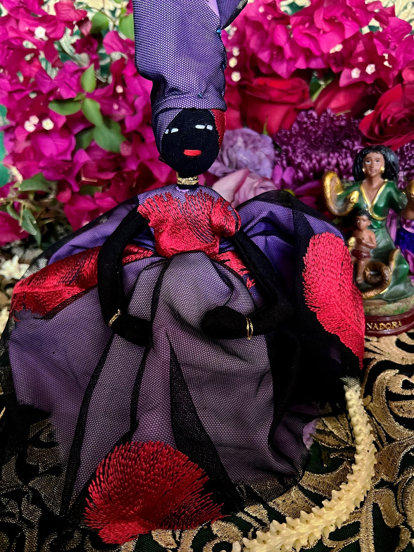 Purple Lingeer Doll + Africa + Senegal + Altar Dollie + Oya + Filomena Lubana