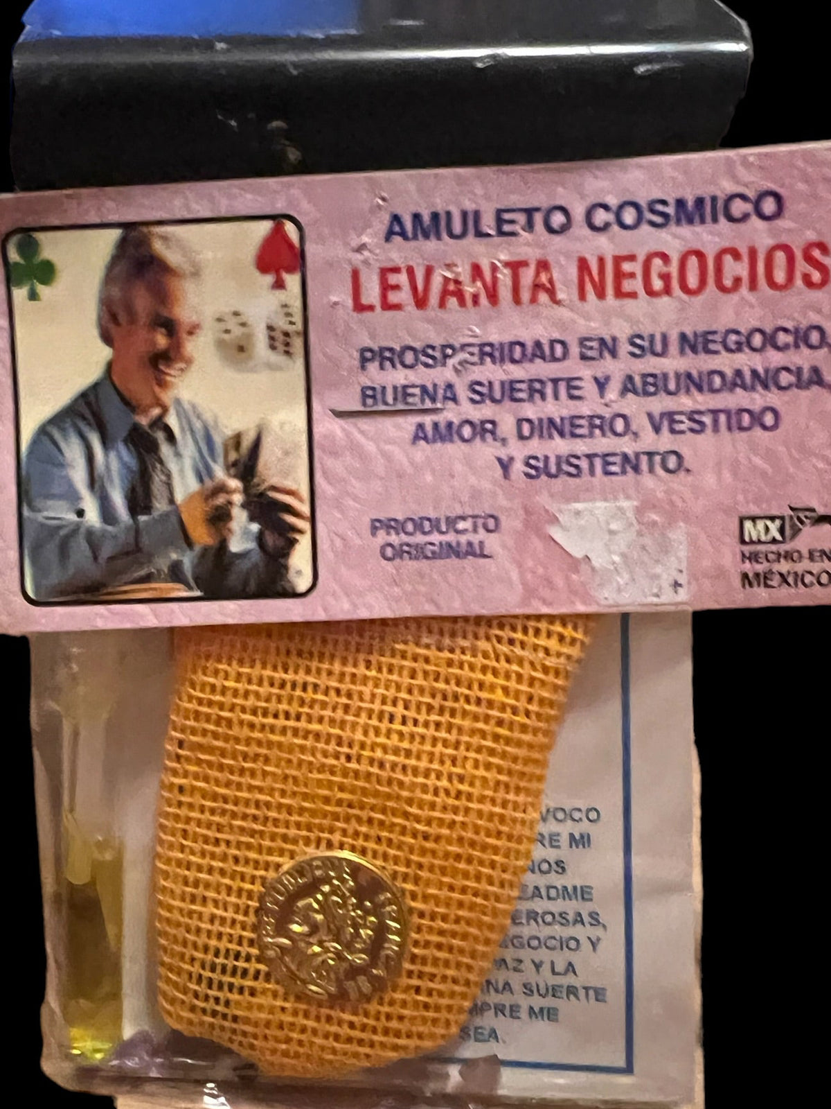 Levante Negocios Amulet + Better Business + Money + Prosperity + Made in Mexico + Amuleto + Morralito