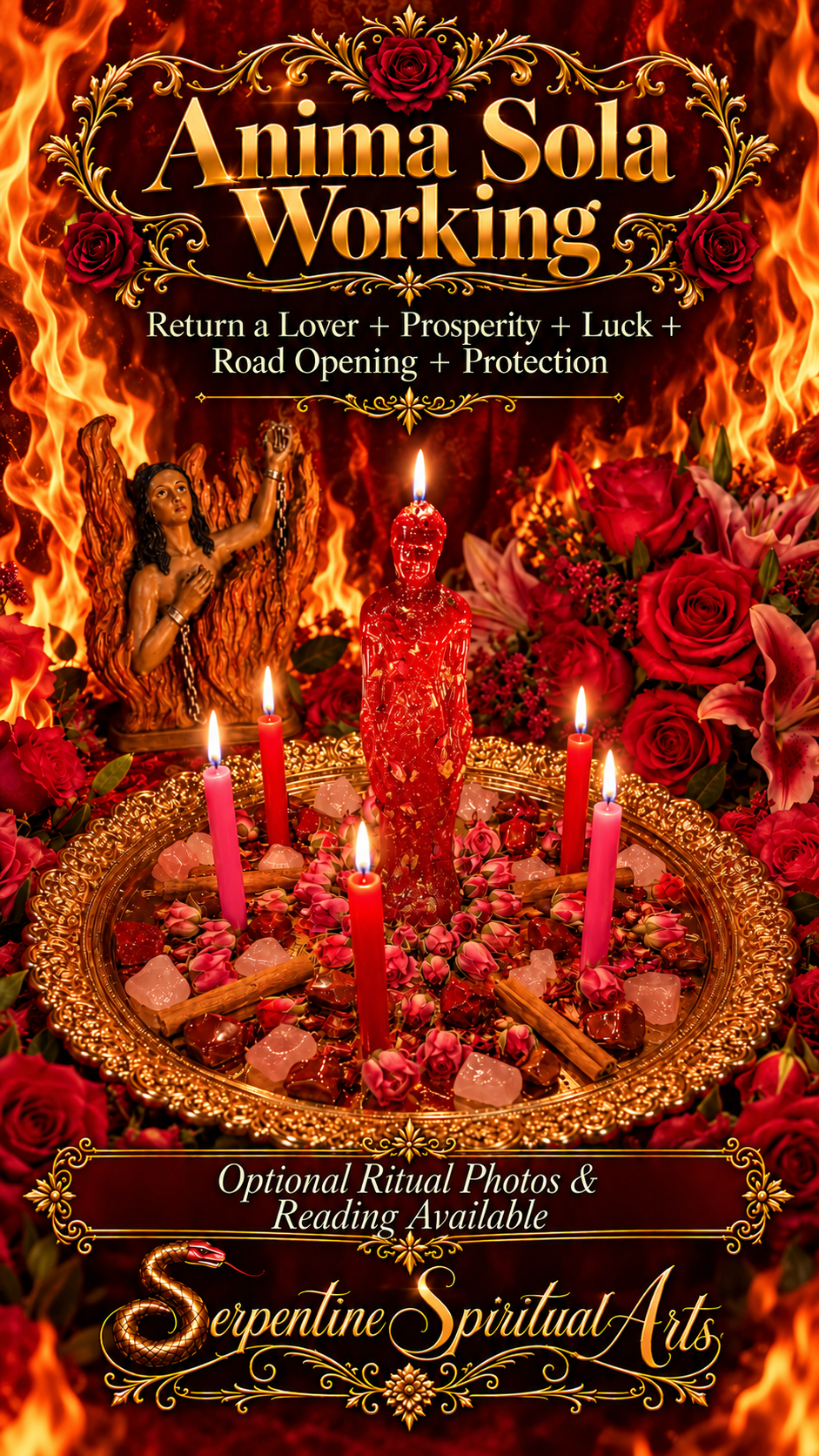 Anima Sola Working + Return a Lover + Prosperity + Luck + Road Opening + Protection + Love Spell
