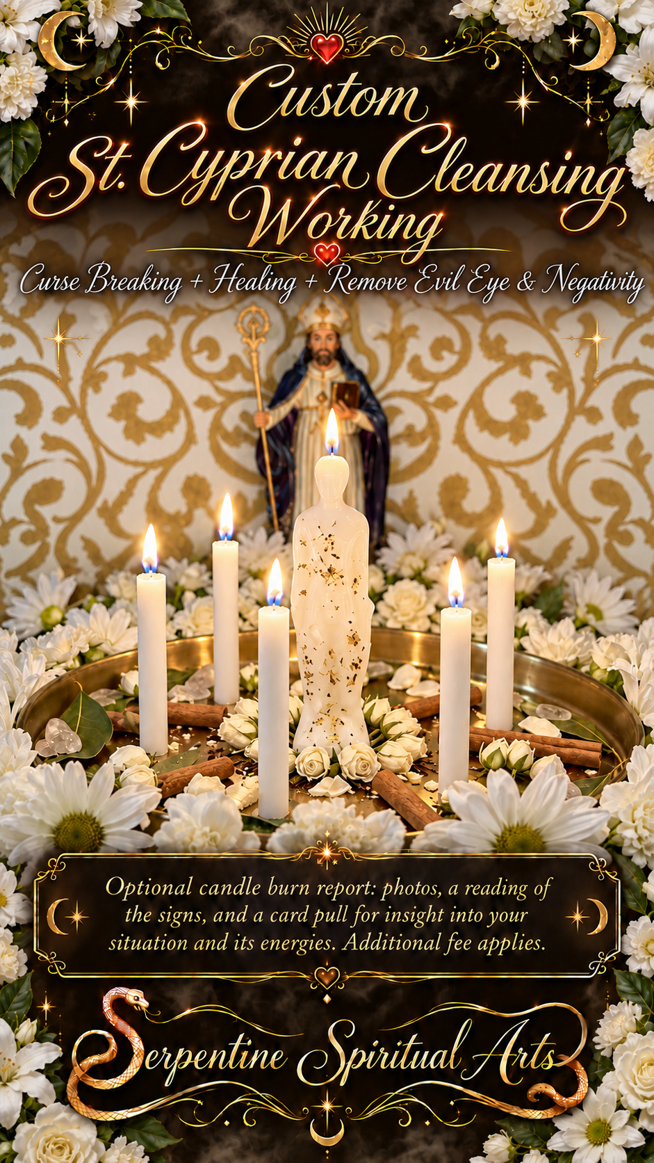 Saint Cyprian Amparo + Protection + Santa Muerte