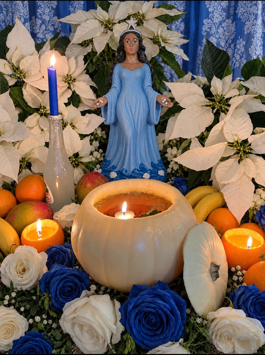 Yemaya Protection, Abundance, & Family Lamp + Luck