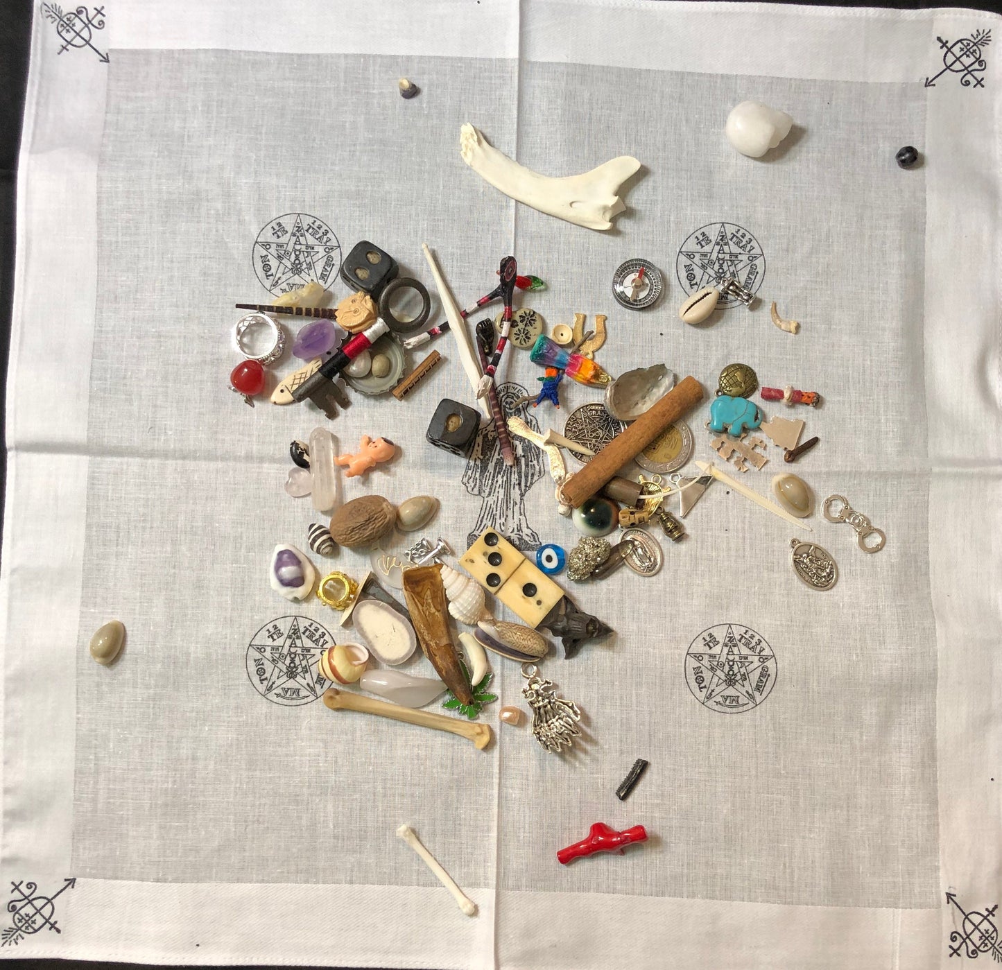 Santa Muerte Bone, Shell, and Trinket Divination Collection™ (99 pieces)