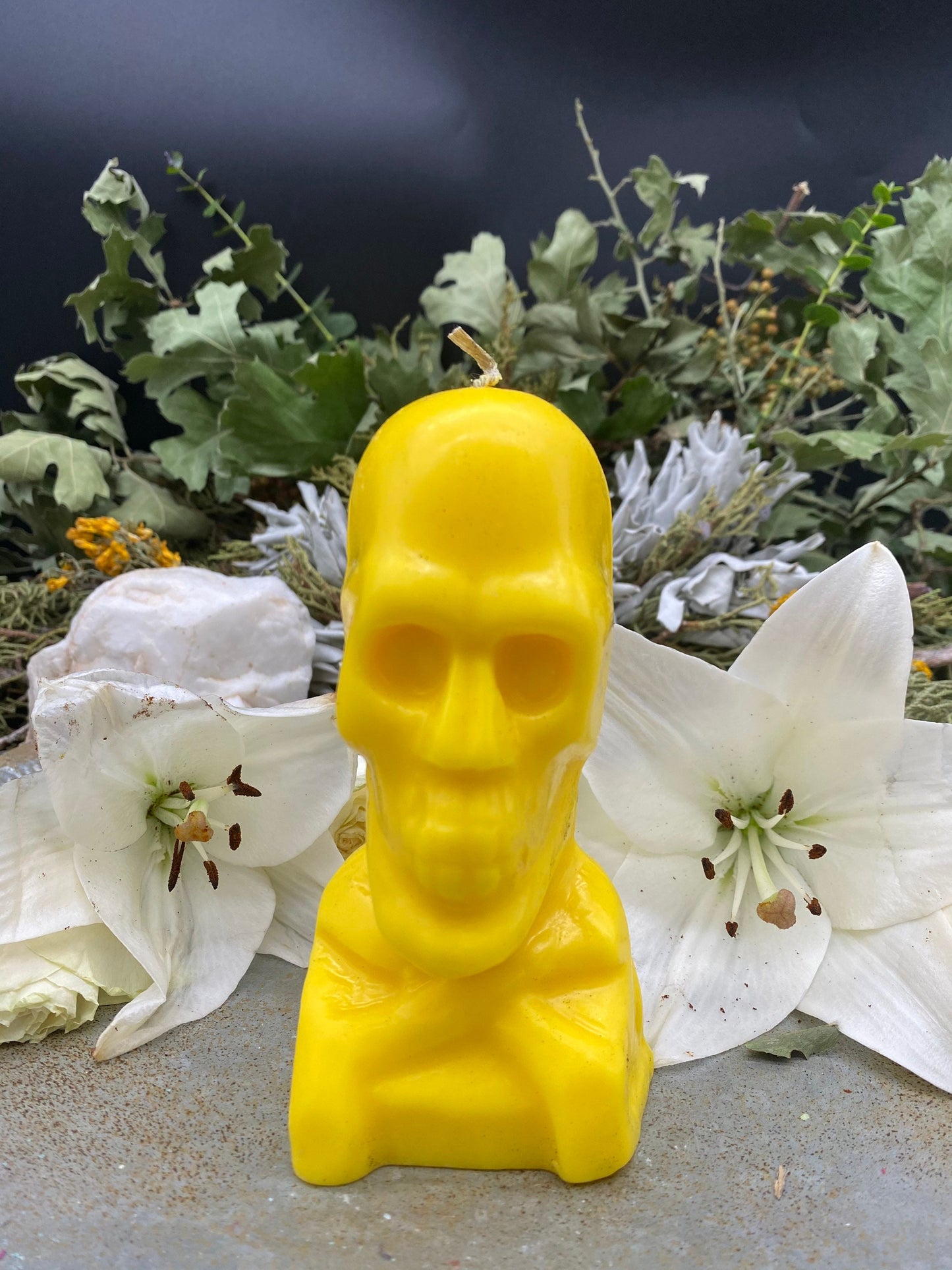 Skull & Crossbones Candle + Love + Money + Hex + Send Spirits of the Dead