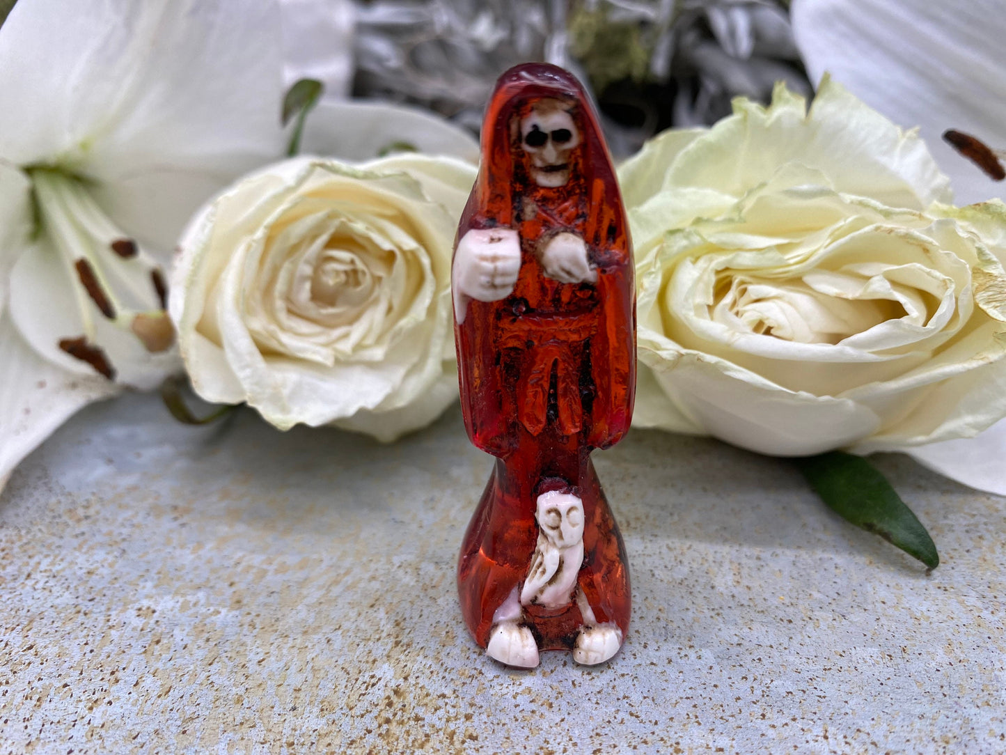 Santa Muerte Statuettes 2.5” + Blessed + Fixed + Made in Mexico