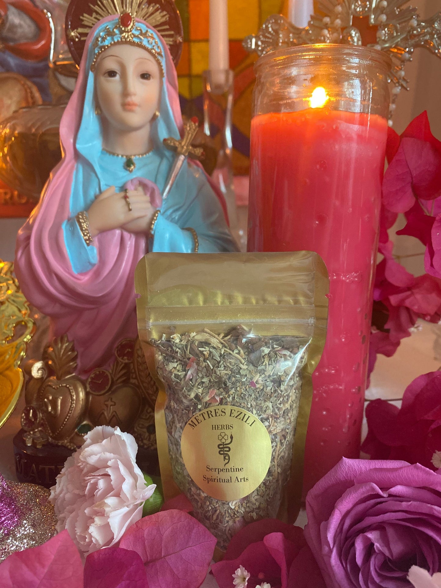 Metresili Flower & Herb Blend + Love + Luxury + Fame + Beauty + Metres Ezili Freda + Blessed