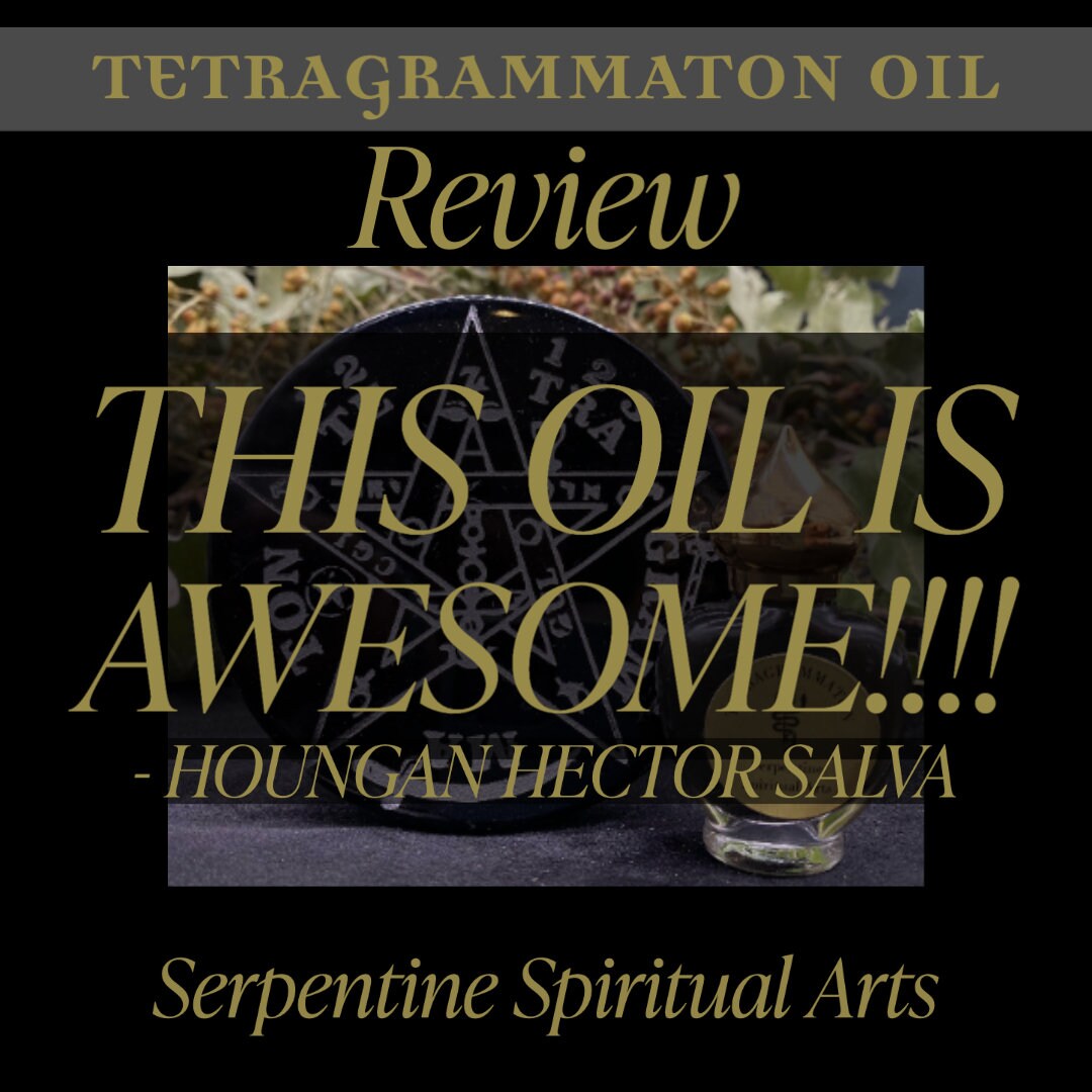 Tetragrammaton Oil + Aleister Crowley Recipe + Ritually Charged + Ceremonial Magick + Sorcery + Necromancy + Pentagram of Solomon + Purify