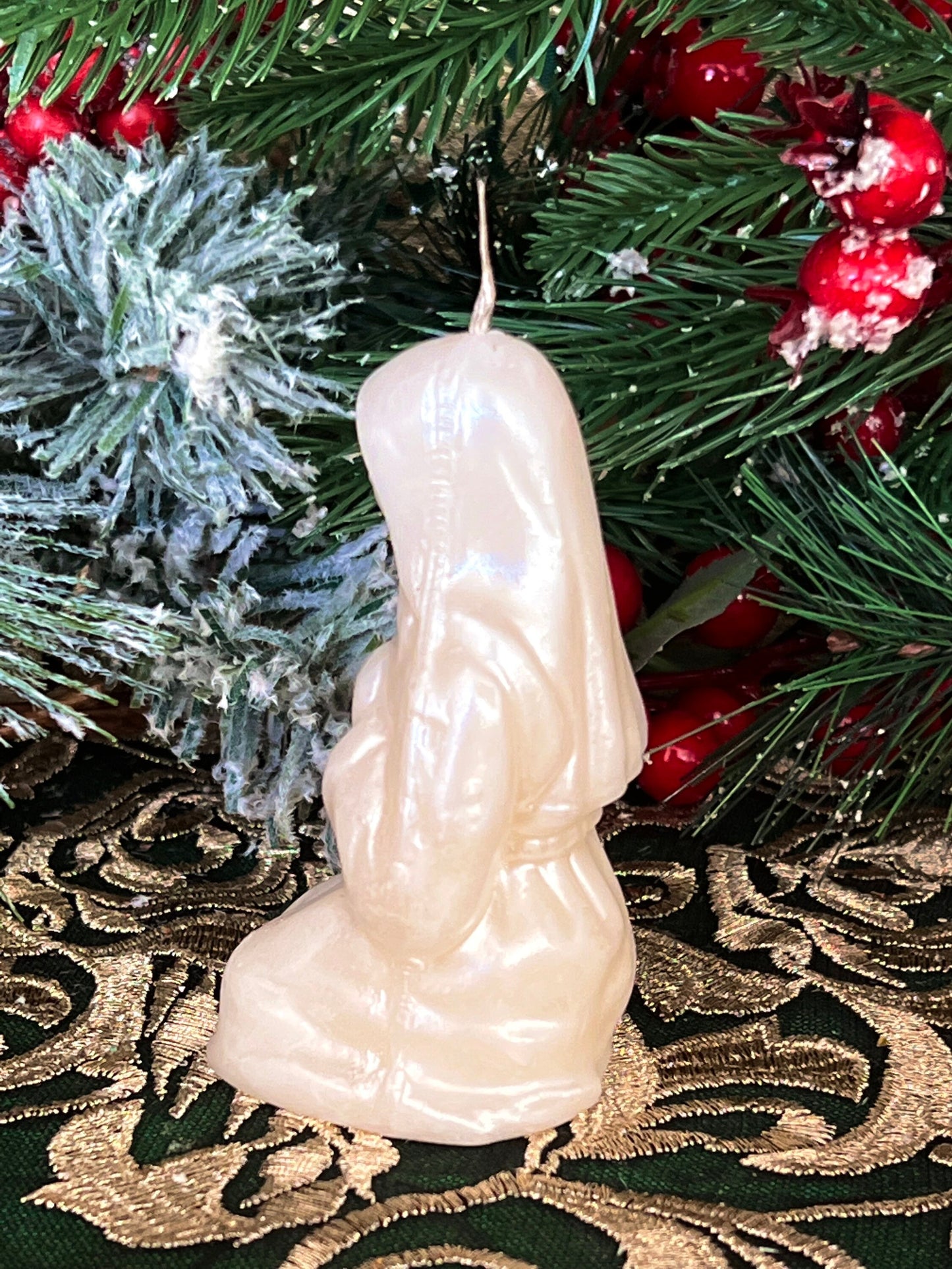 4” Praying Mary Candle + Blessings + Spirituality