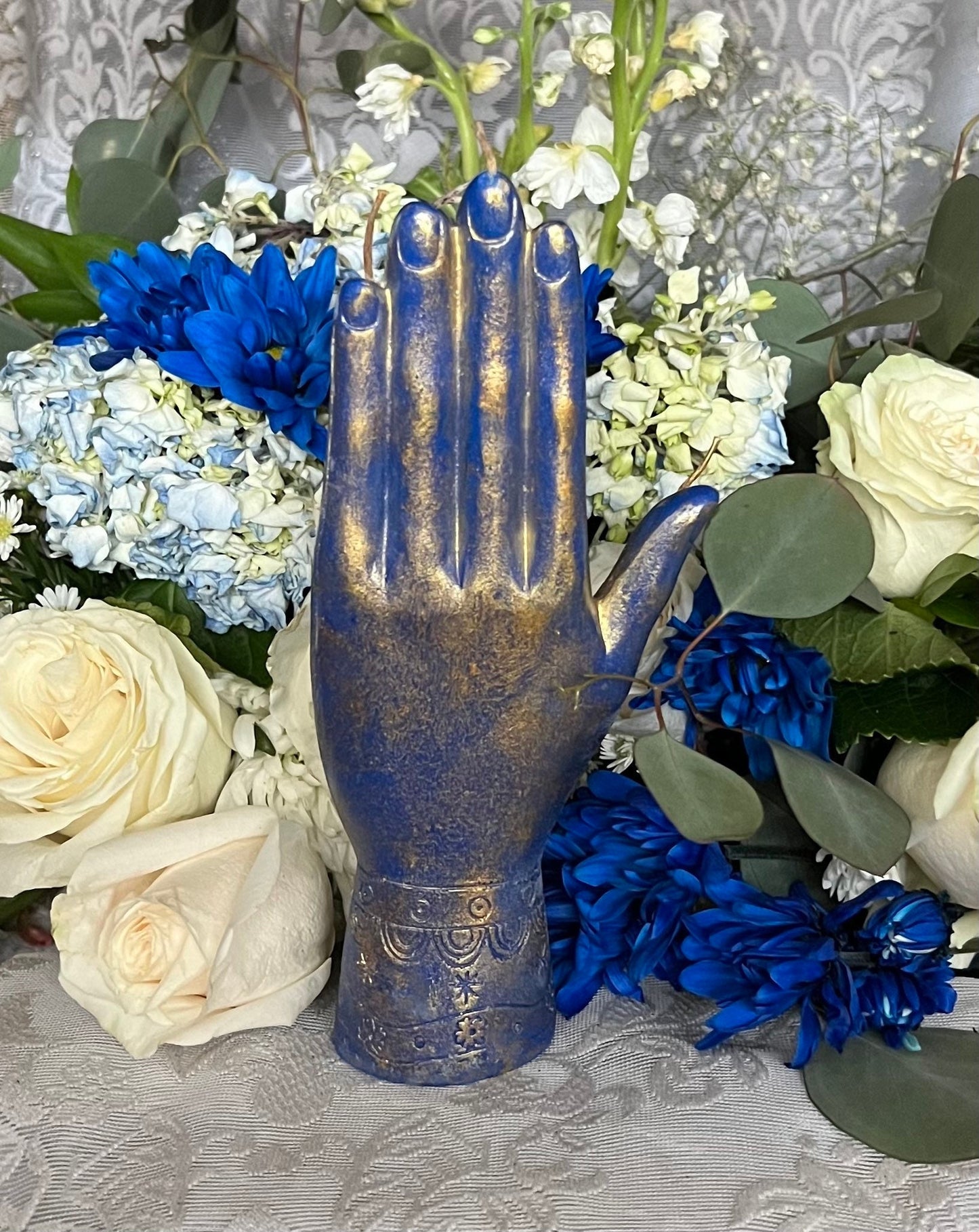 Hand of Fatima Candle + Fortune Teller Hand + Gypsy + Hand of Power