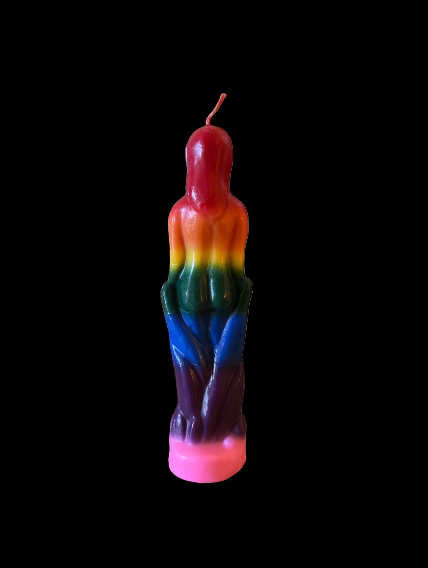 Female Rainbow Figure Candle + LGBTQI Pride + Lesbian + Bisexual