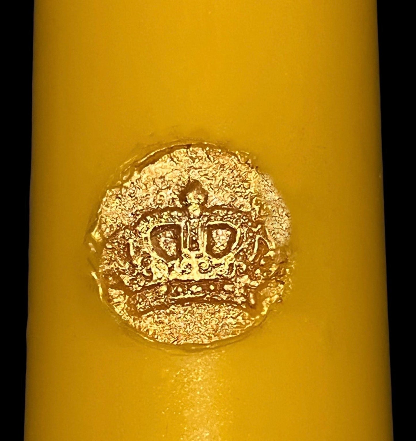Loadable Pillar Candle with Imprint + 24K Gold + Sterling Silver + 6” x 2”