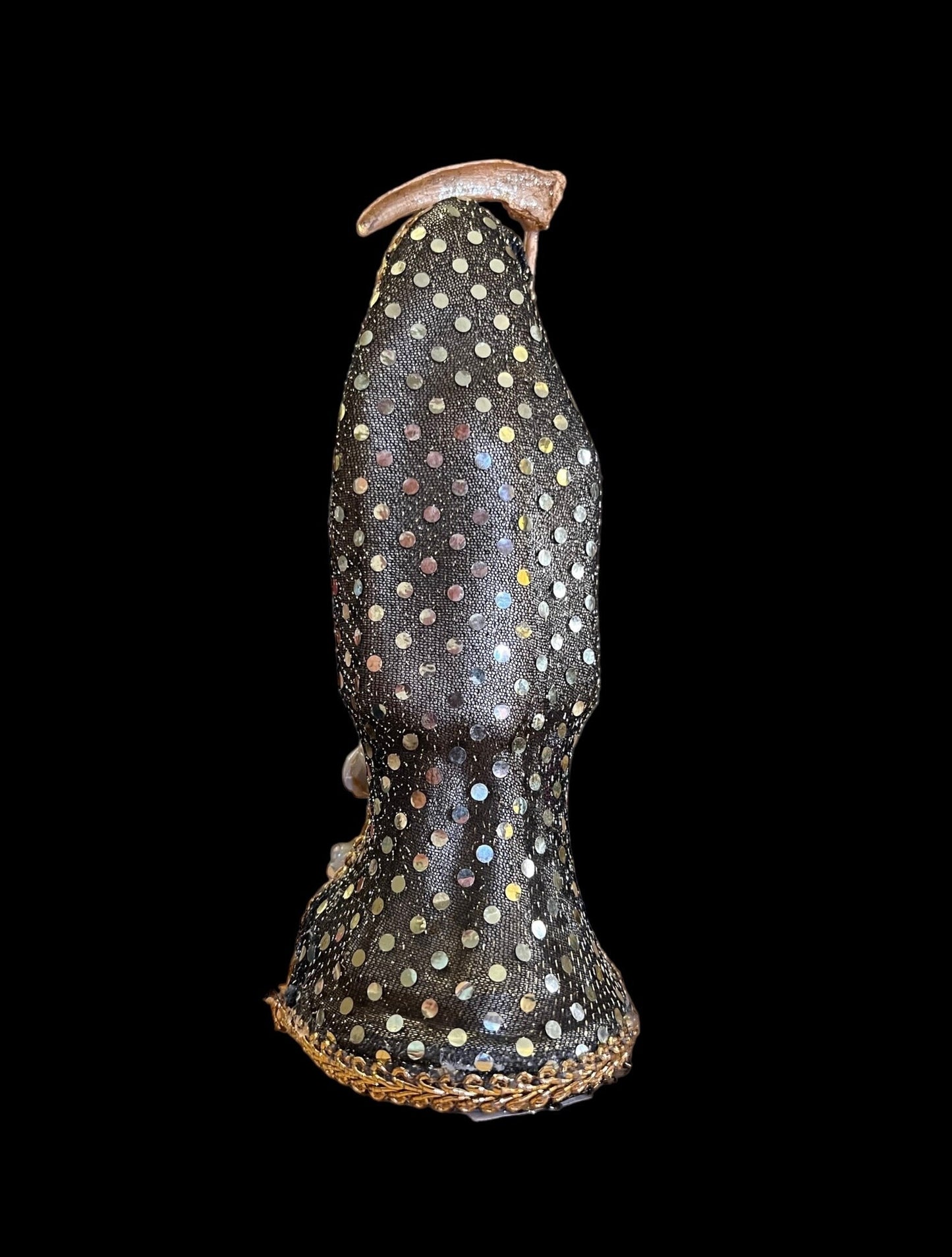 Santa Muerte Dorada Statue + 8” + Fixed and Baptized on Feast Day + 24K Gold