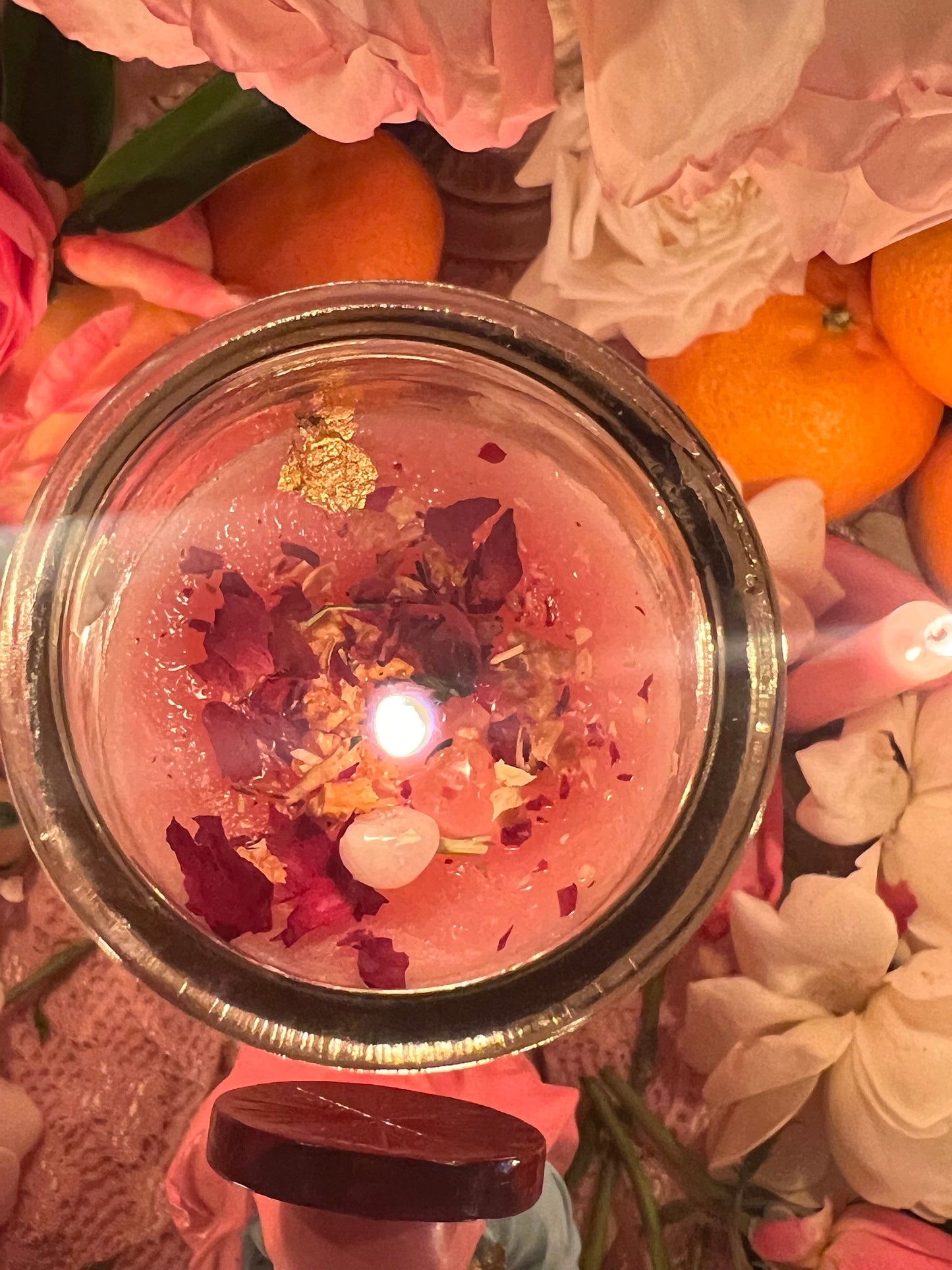 Metresili Vigil Candle + Love + Abundance + Psychic Ability + Fixed and Blessed + Metres Ezili Freda