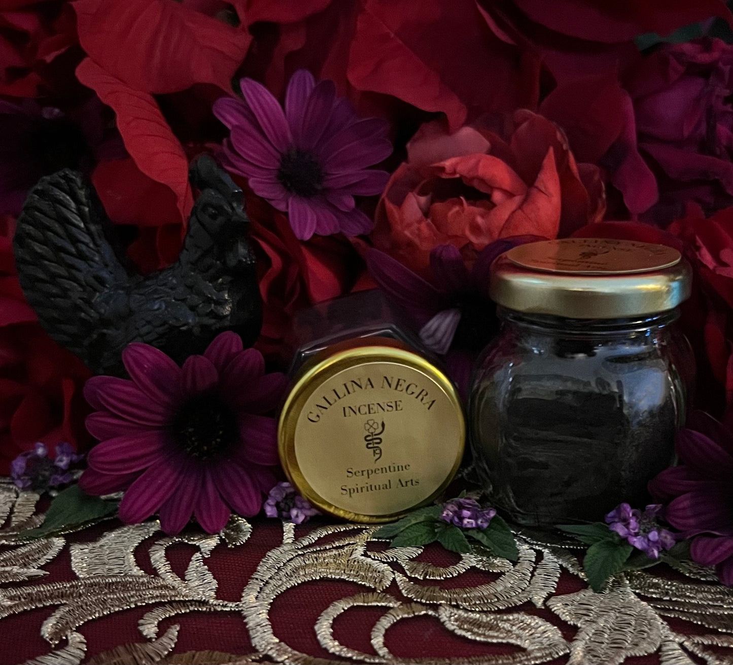 Gallina Negra Incense + Cleansing + Uncrossing + Quita Maldicion + Hand Blended + Sahumerio + Brujeria + Black Pullet
