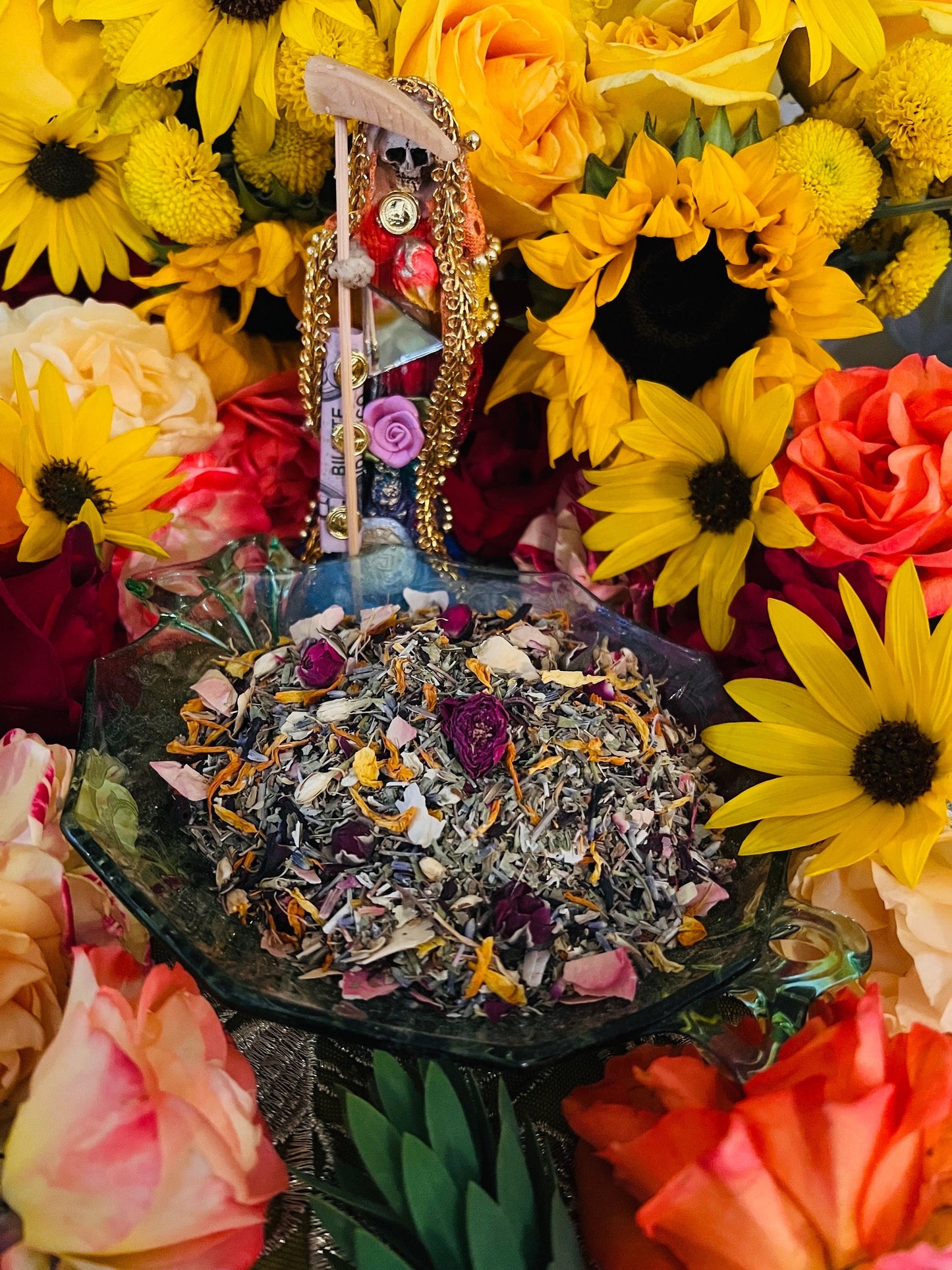 Santa Muerte Siete Colores Herbs + Candle Dressing + Blessed