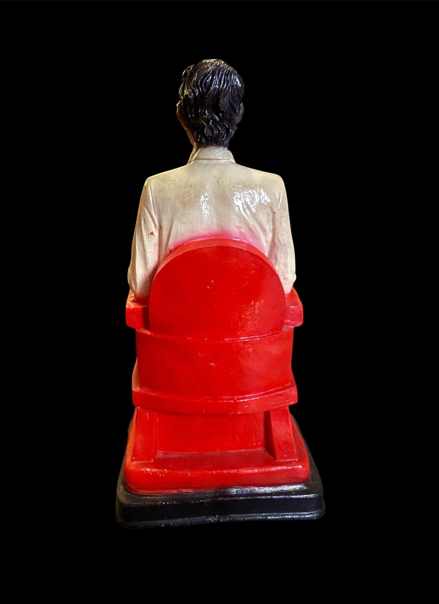 Vintage Jesus Malverde Seated Statue + Blessed + Handcrafted in Mexico + Unique