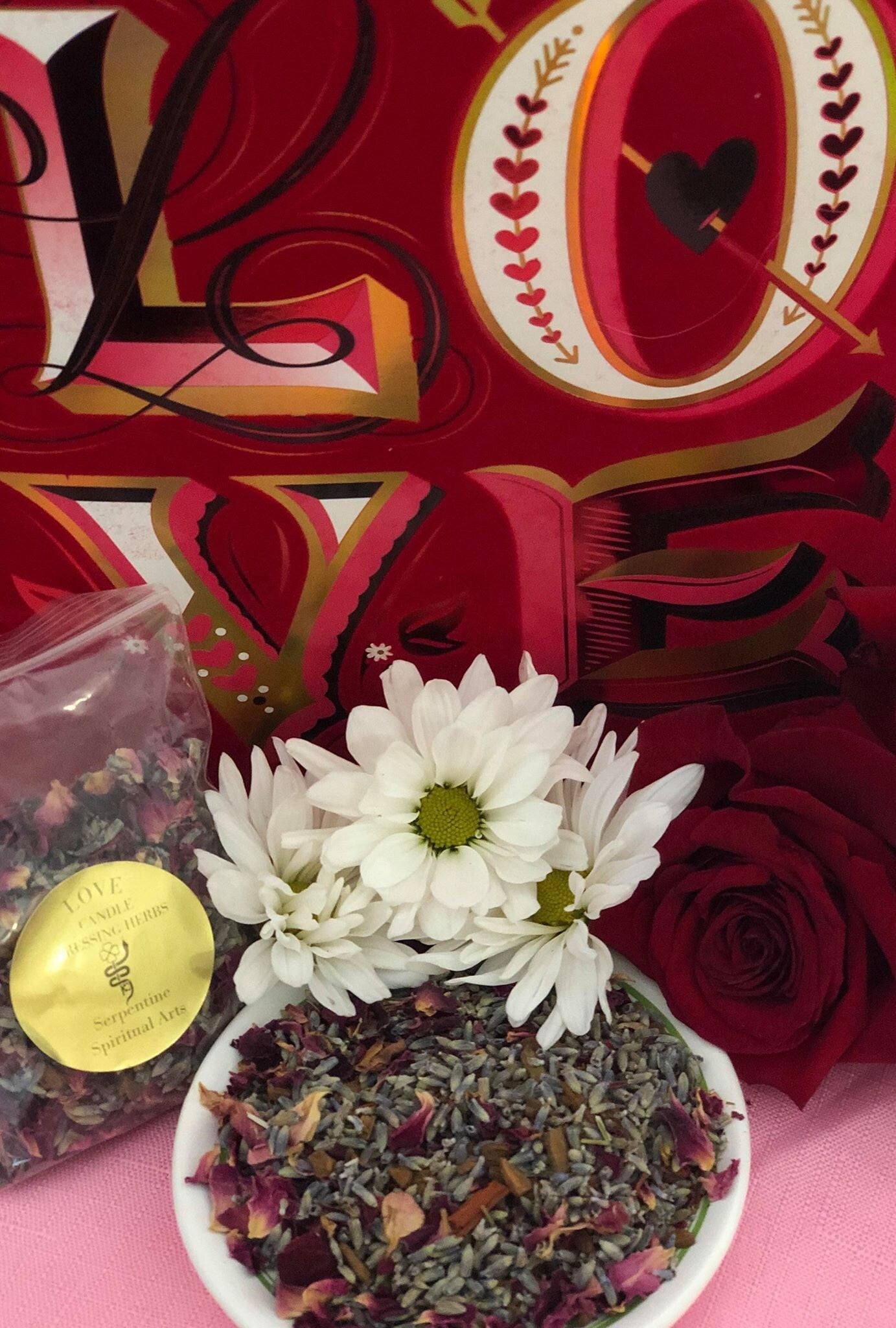 Love Herbs + Passion + Candle Dressing + Hoodoo + Voodoo + Conjure