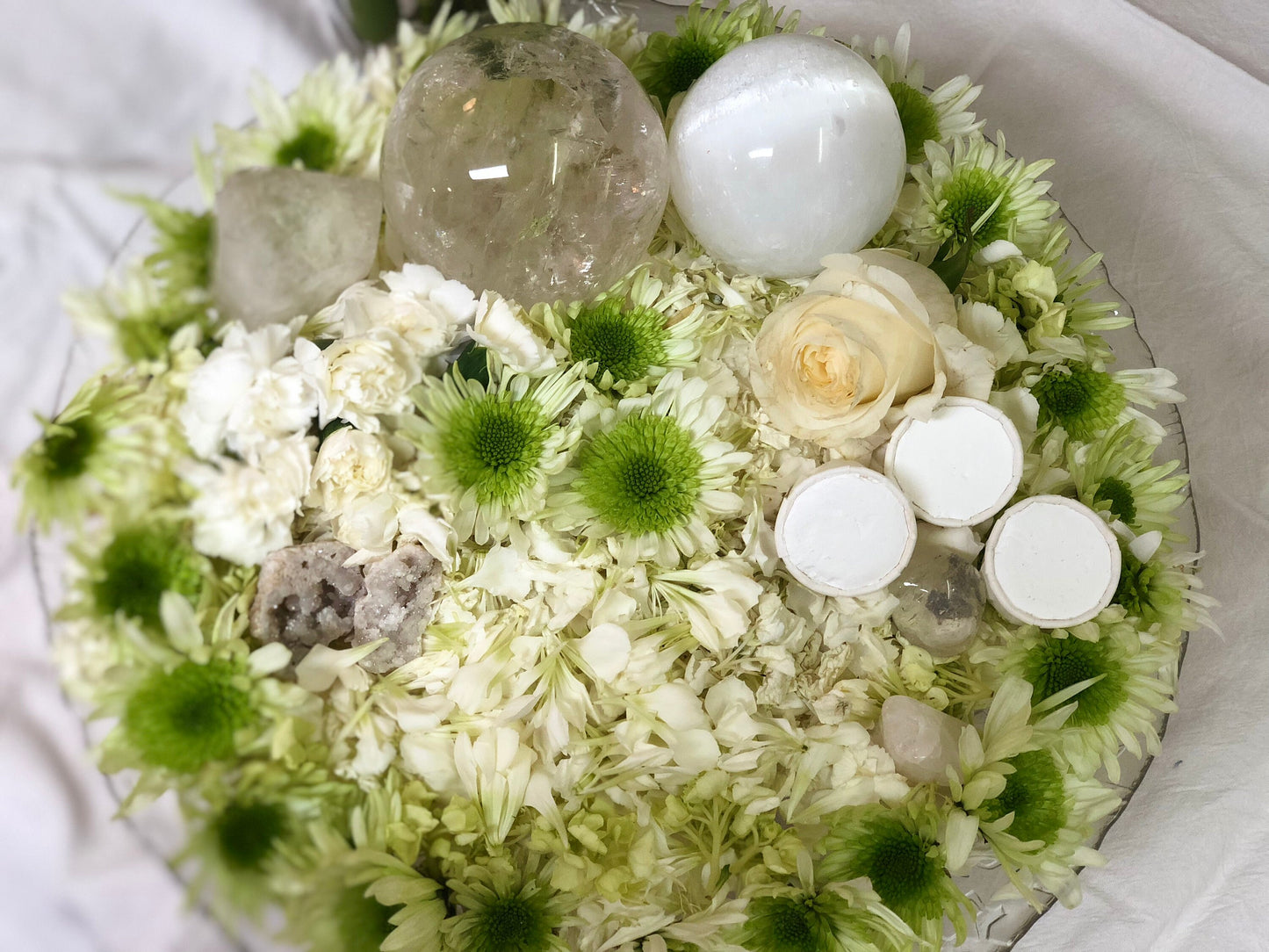 White Flower Bath Soak + Salts and Traditional Ritual Bath (Spiritual Cleansing Bath)