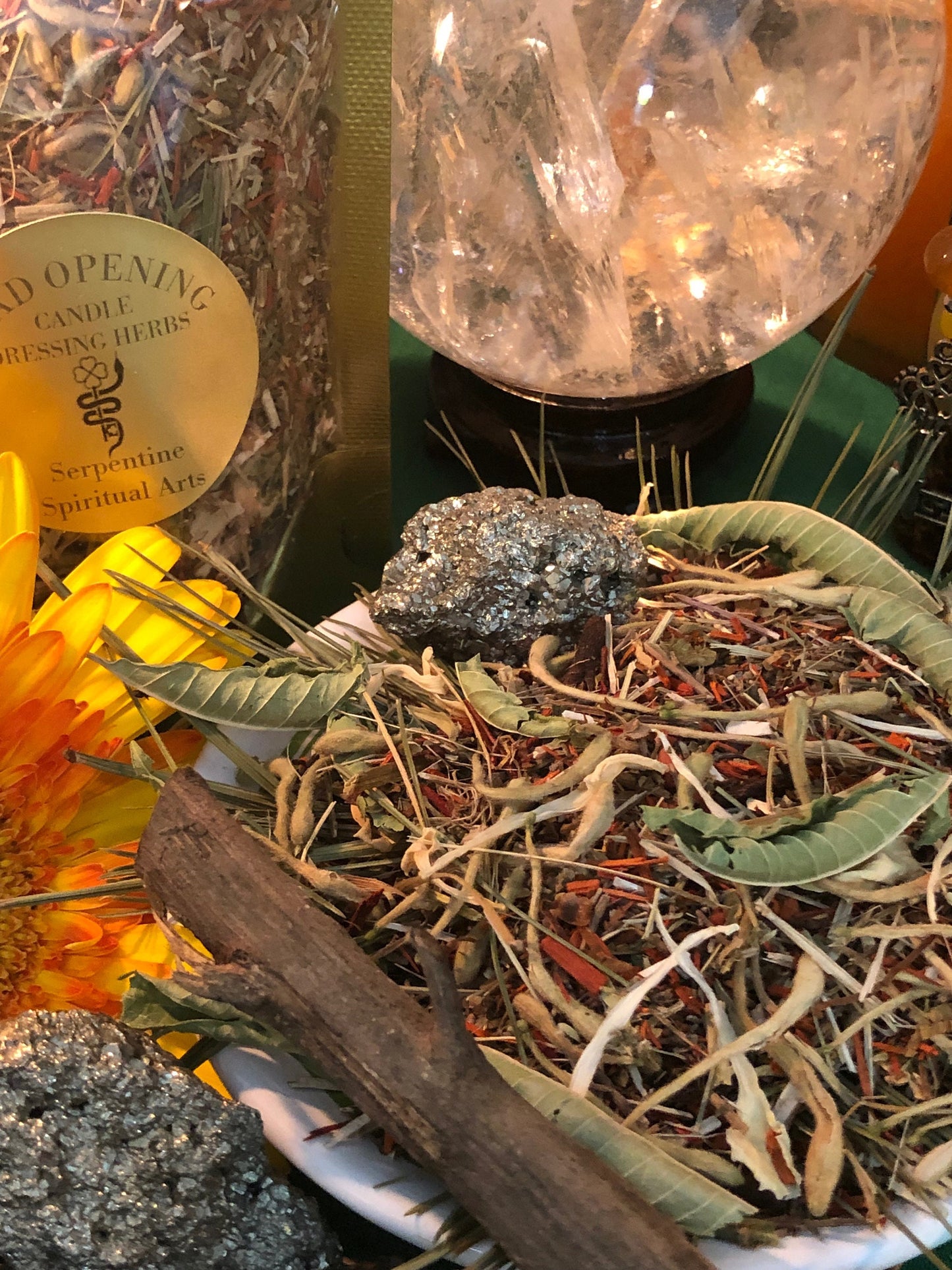 Road Opening Herbs + Abre Camino + Candle Dressing