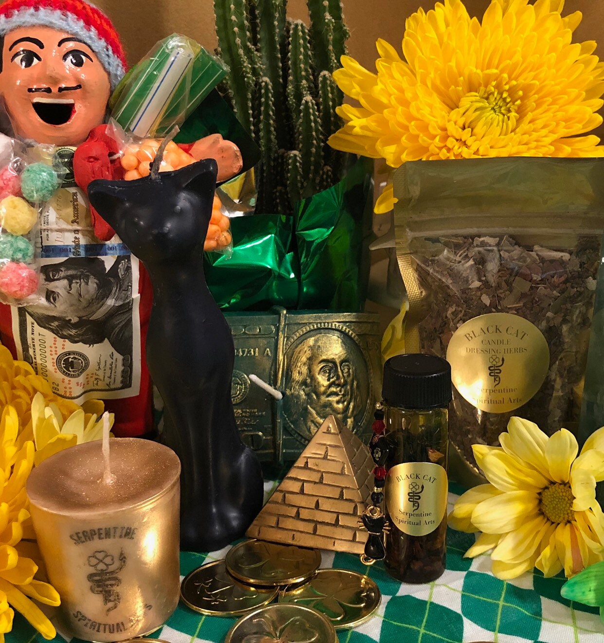 Cat Candle + Hoodoo + Conjure