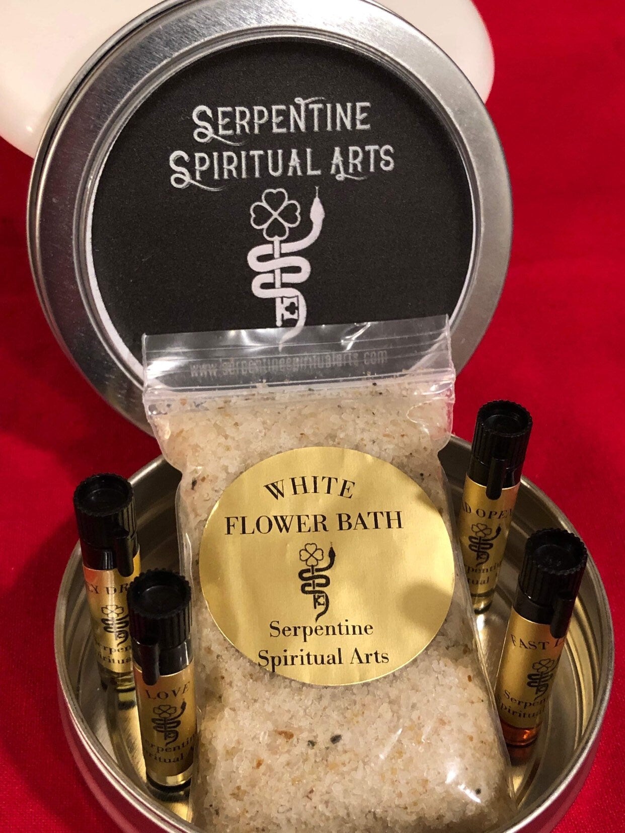 Conjure Oil and White Flower Bath Sample Set