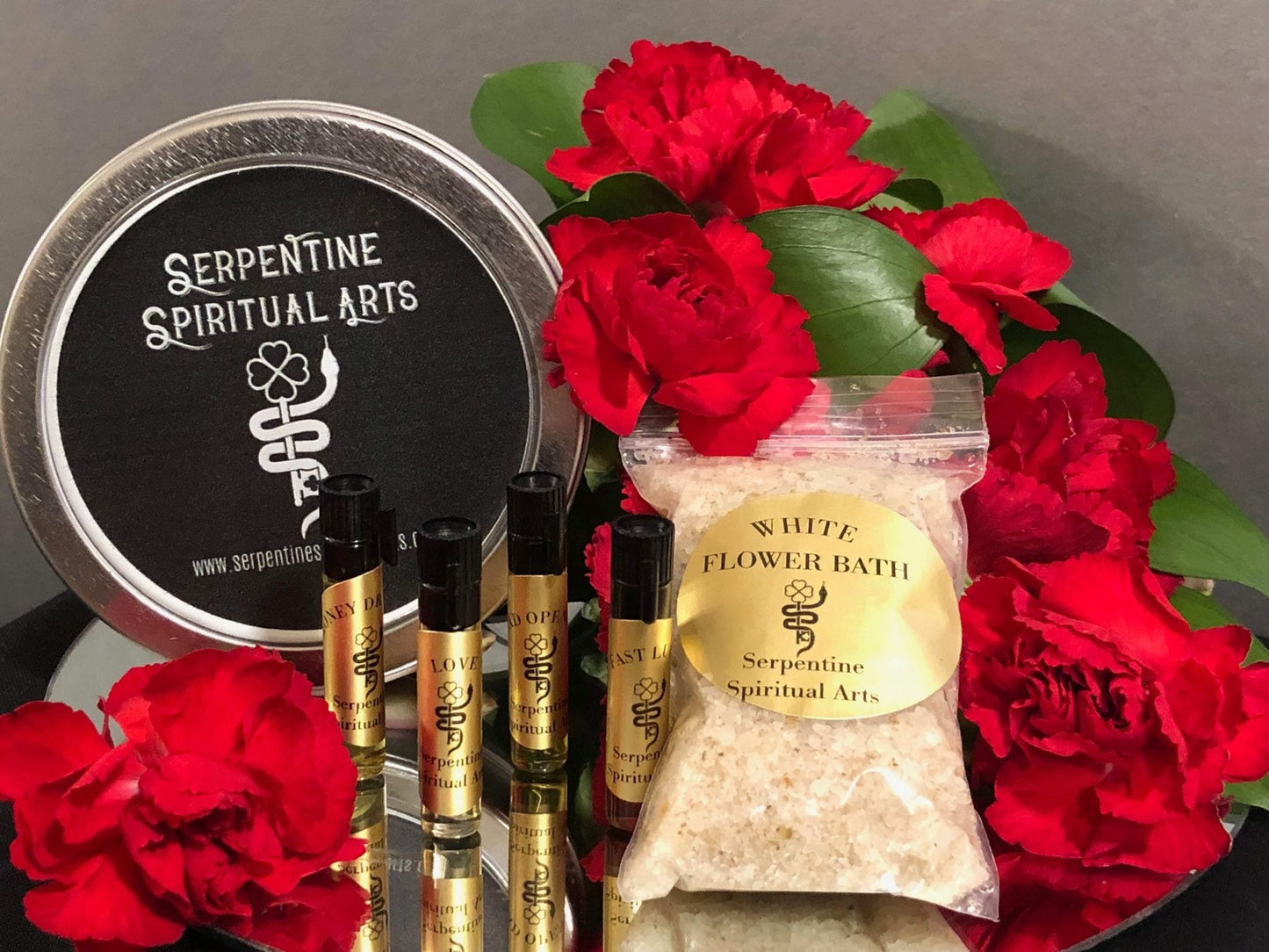 Conjure Oil and White Flower Bath Sample Set
