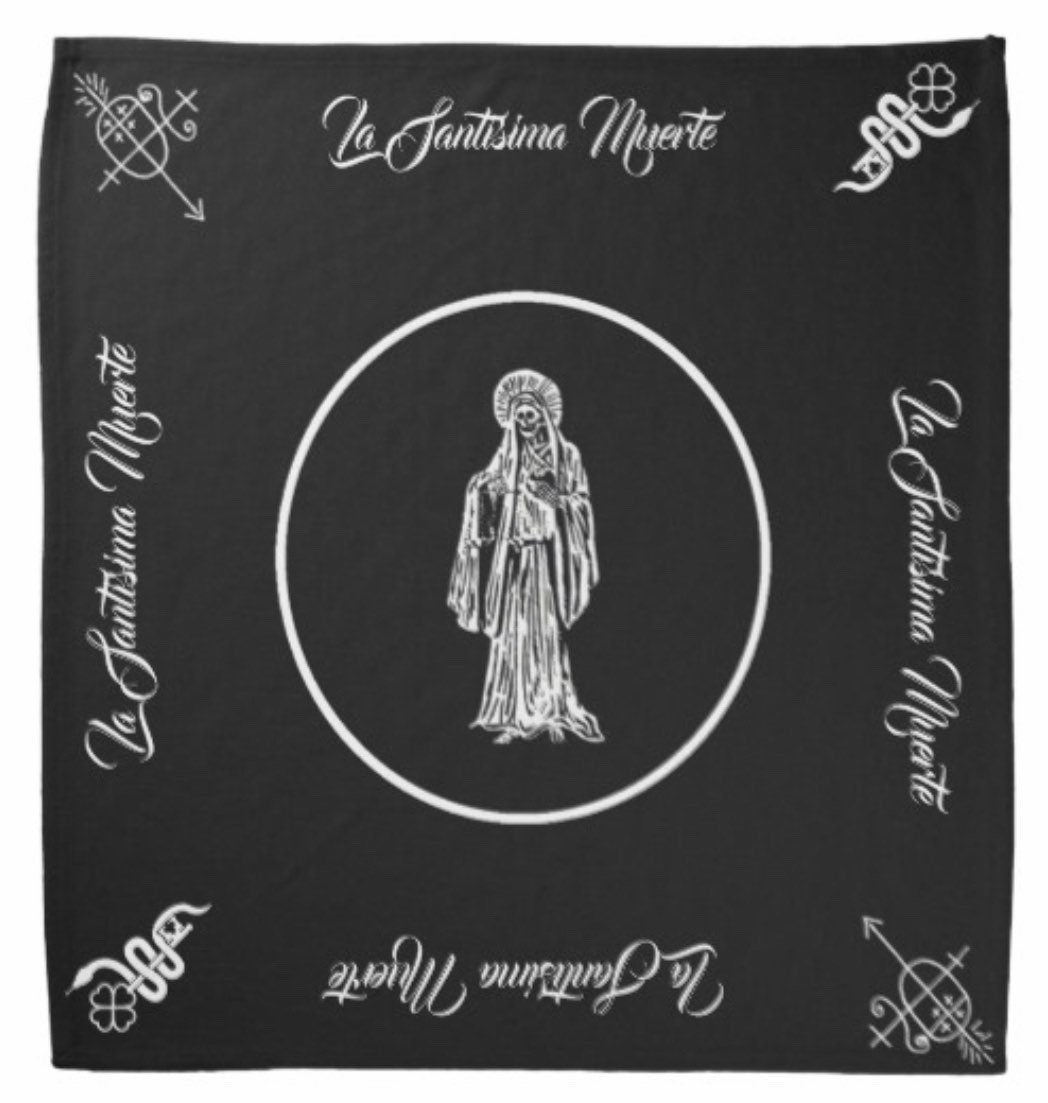 Santa Muerte Bone Set Casting Cloths or Altar Cloths
