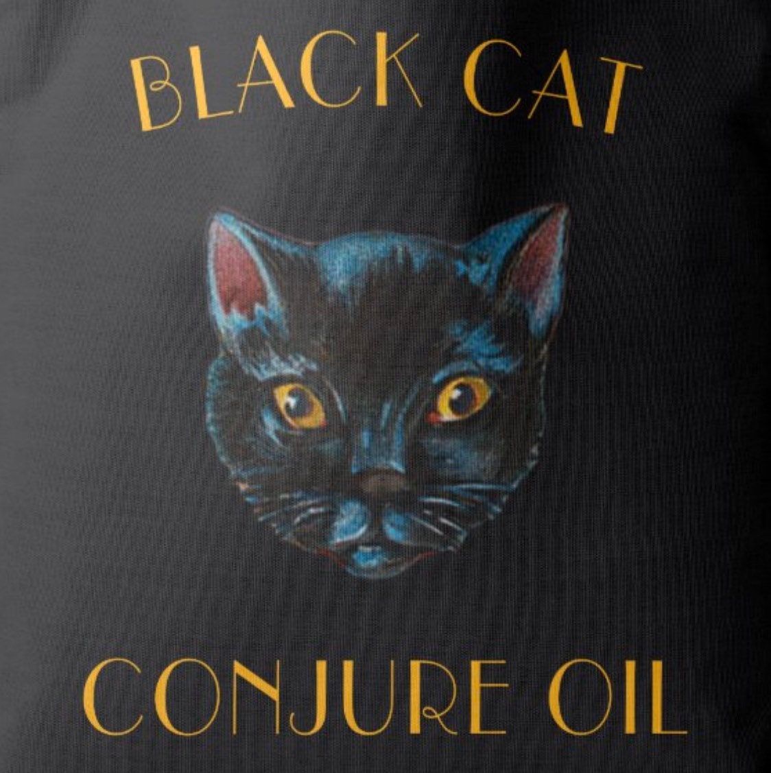 Black Cat Conjure Oil Tote Bag
