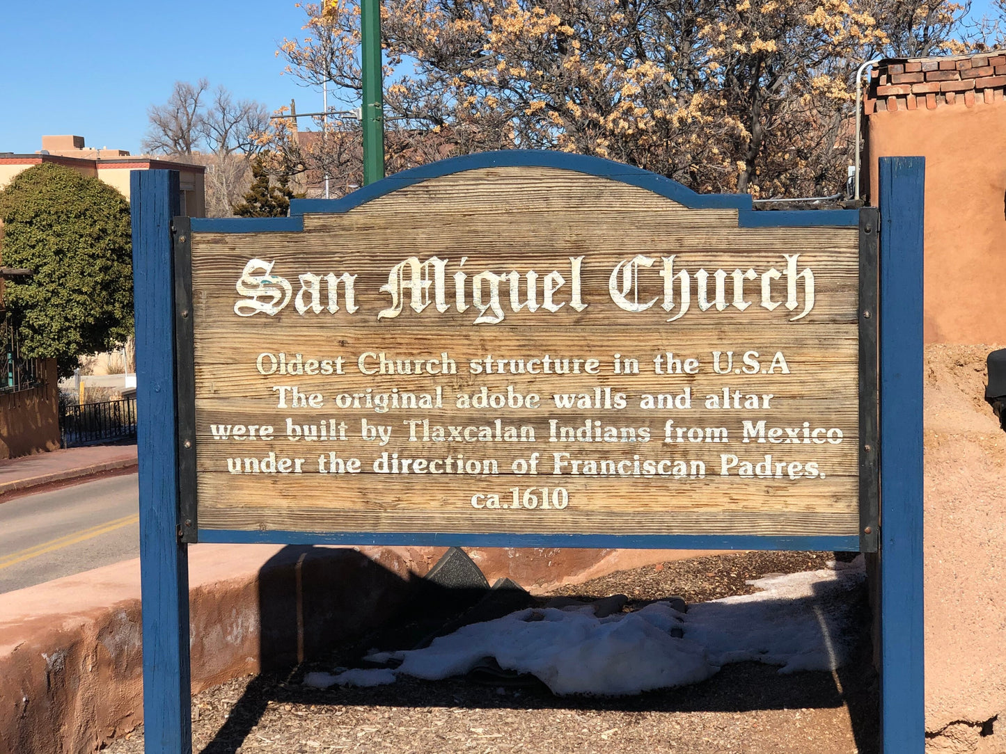 San Miguel Chapel Entrance Dirt