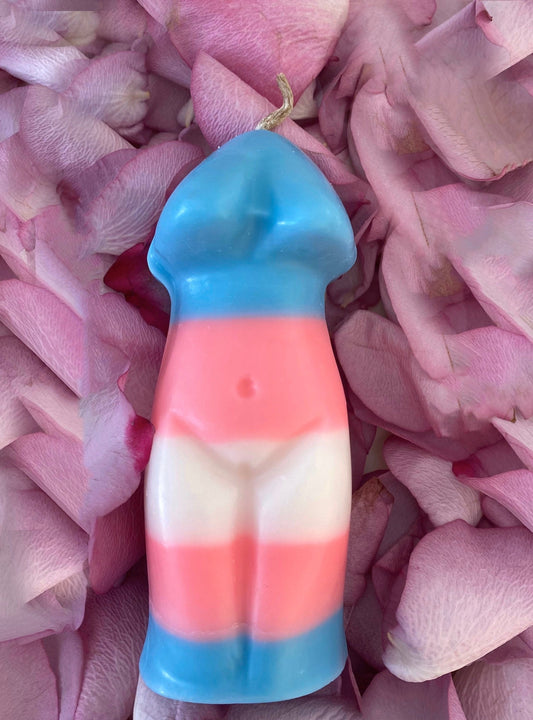 Transgender Pride Feminine Penis Candle