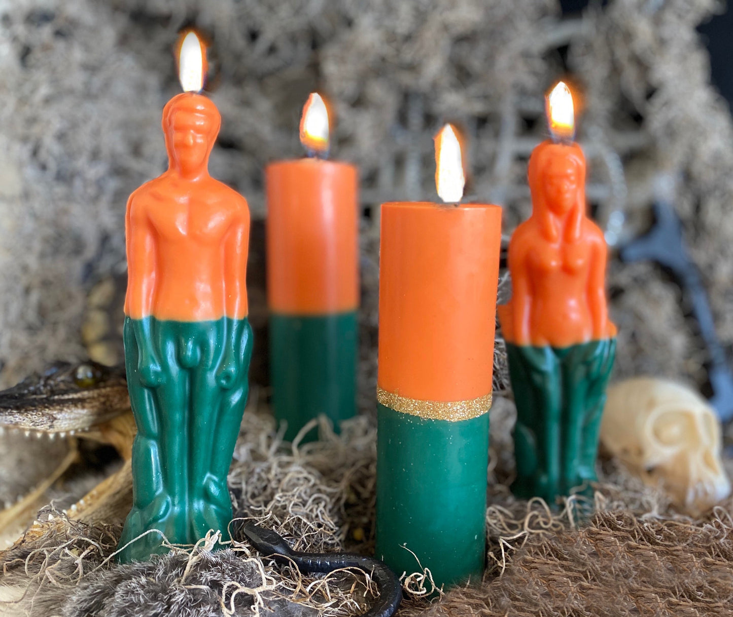 Road Opening Figure and Pillar Candles + Abre Camino
