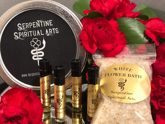 Conjure Oil and White Flower Bath Sample Set