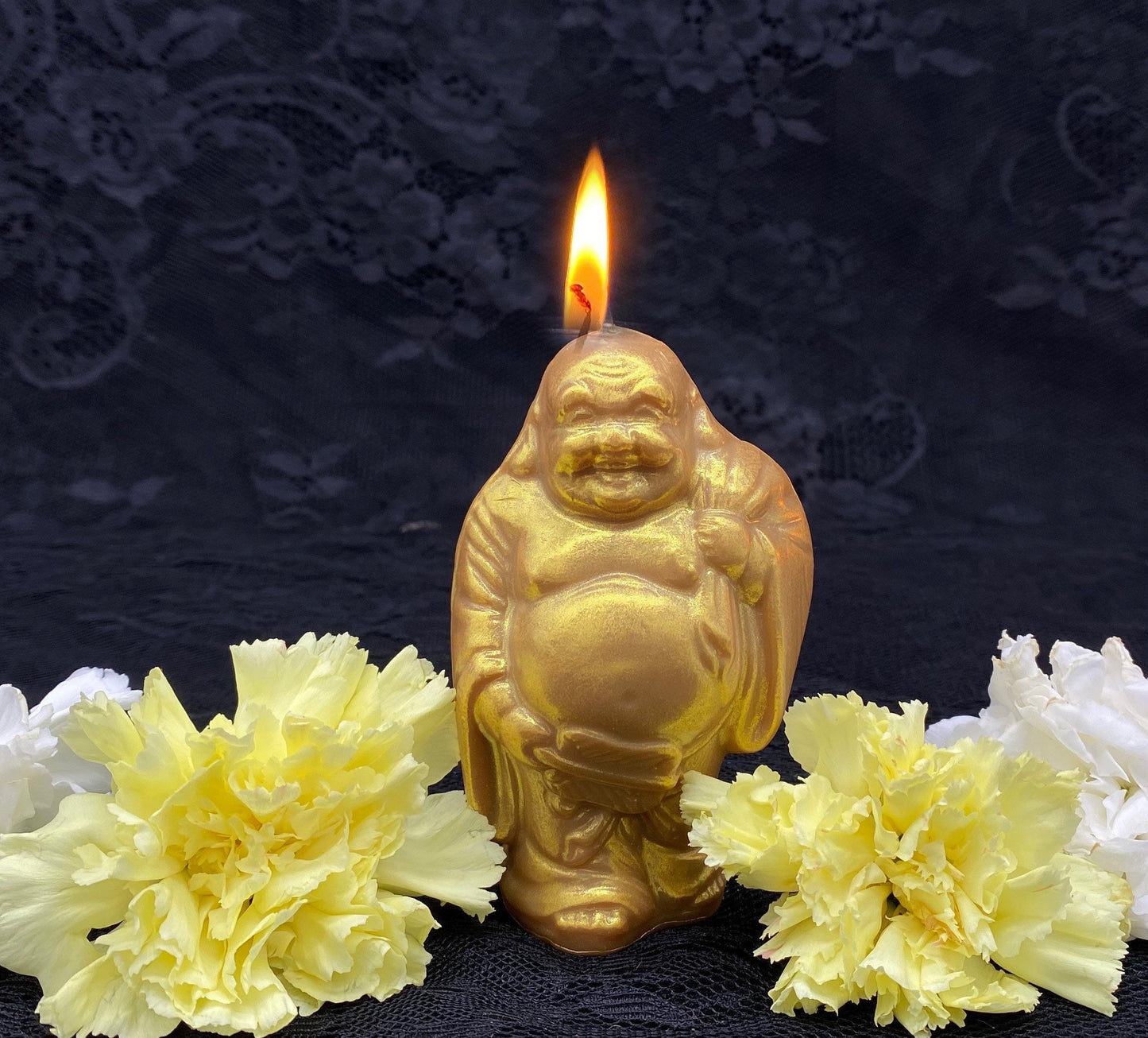 Lucky Buddha Candle + Prosperity + Spirituality + Money