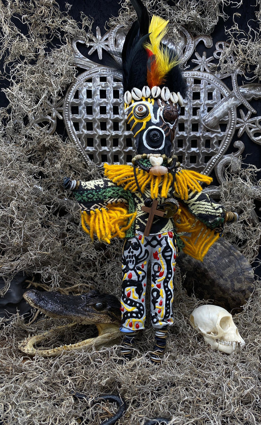 Handcrafted New Orleans Voodoo Doll + JuJu + Cleansed and Blessed + Sells for More in Galleries!
