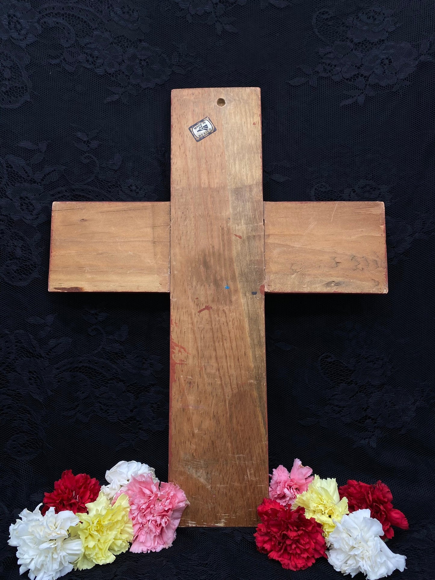 Hand-painted Guadalupe Crucifix + Blessed + Made in Mexico