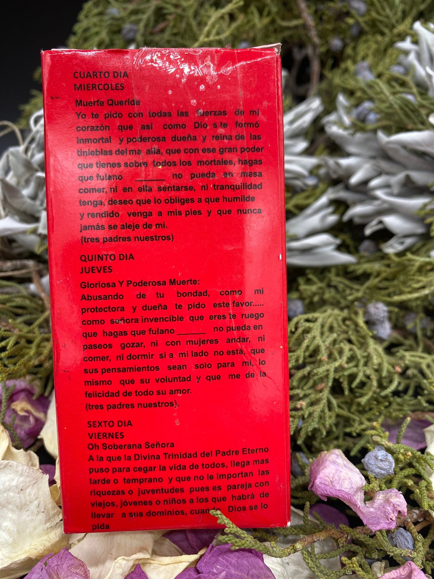 Santa Muerte Roja Novena Candles + Made in Mexico