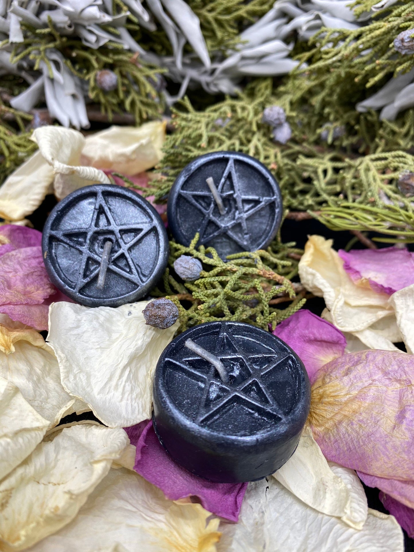 Pentacle Tealight Candles in Gift Box