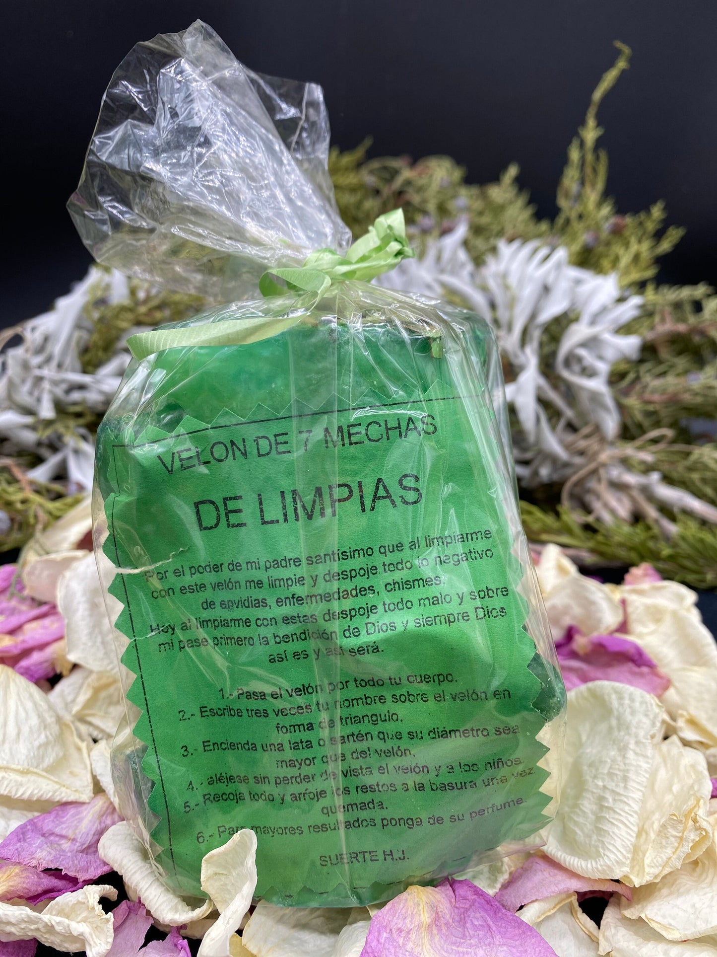Cleansing Candle + Limpia + 7 Mechas + Made in Mexico
