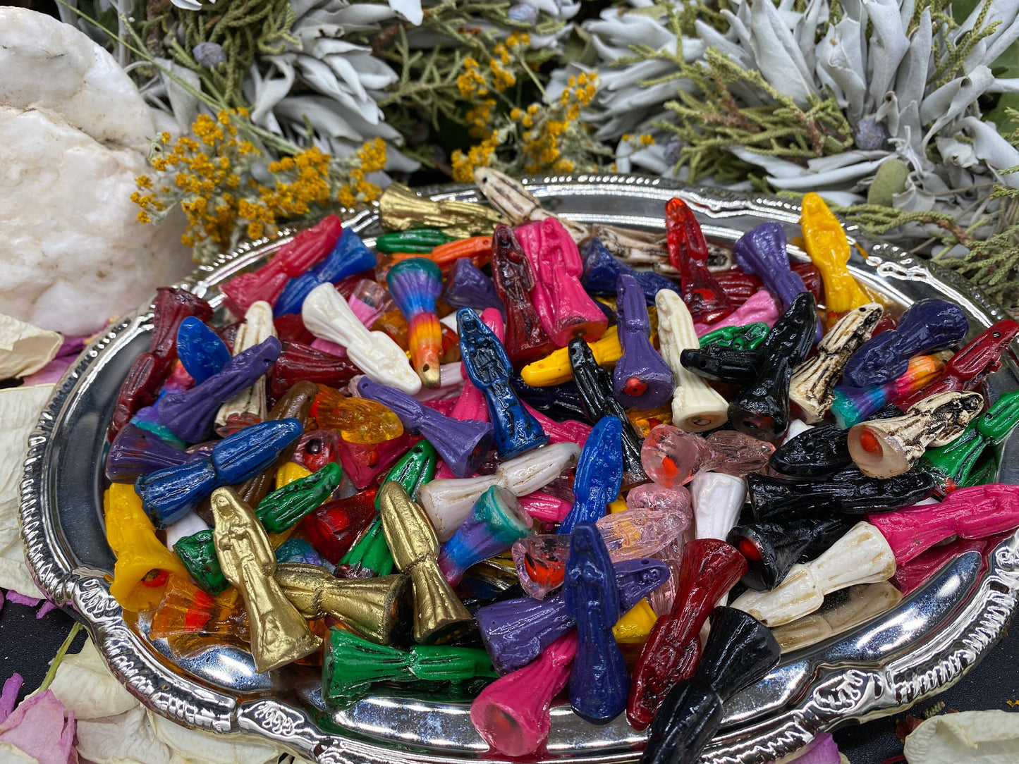 Santa Muerte Statuettes + Blessed + Fixed + Made in Mexico