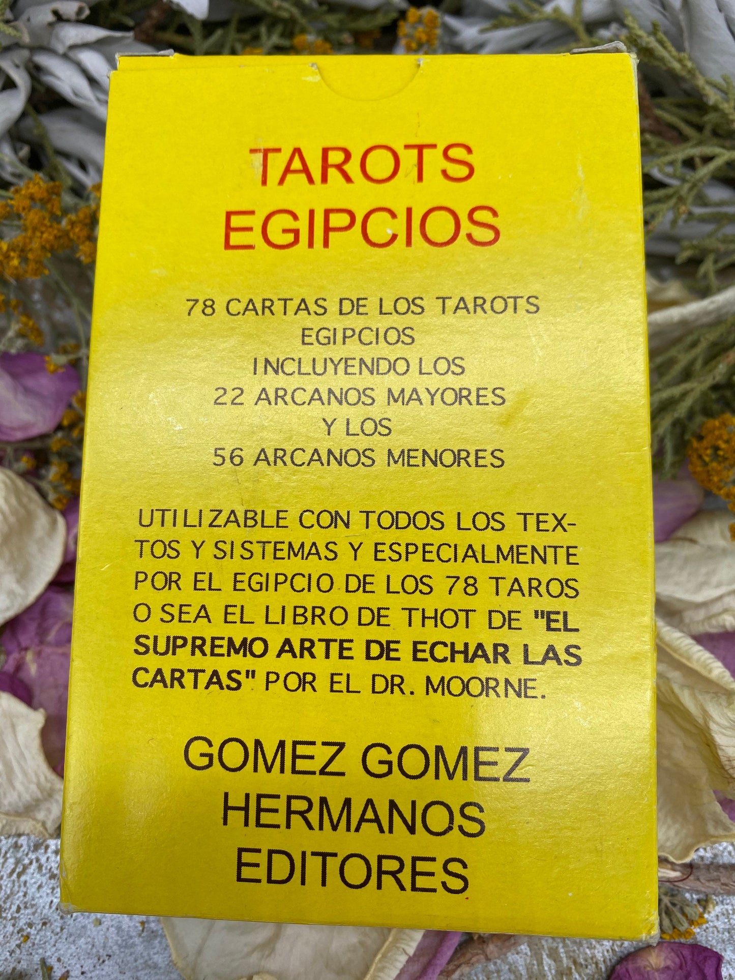 RARE Tarot Egipcio y Libro + El Supremo Arte de Echar las Cartas + Blessed + Fortune-Telling Deck and Book + From Mexico