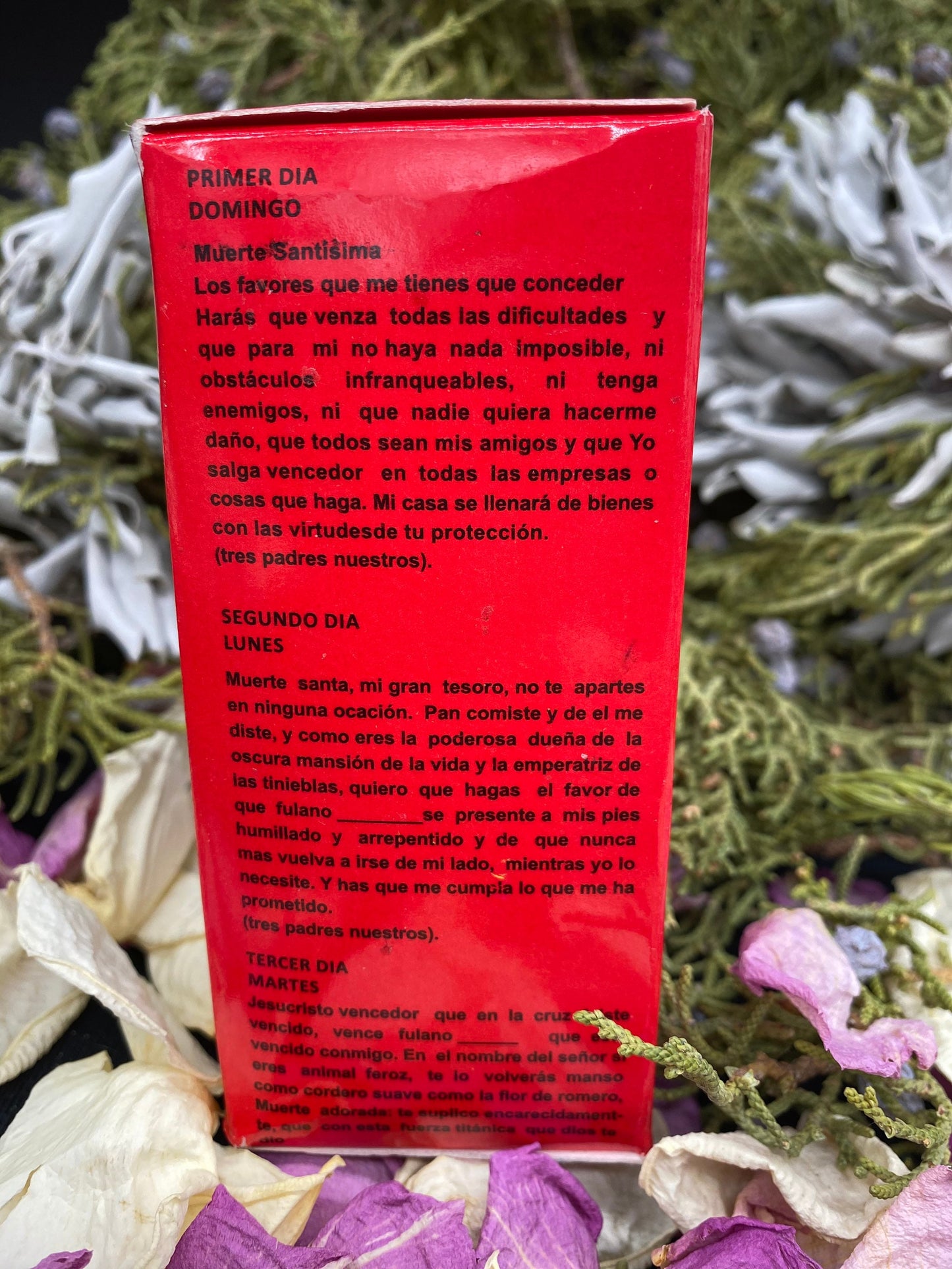 Santa Muerte Roja Novena Candles + Made in Mexico