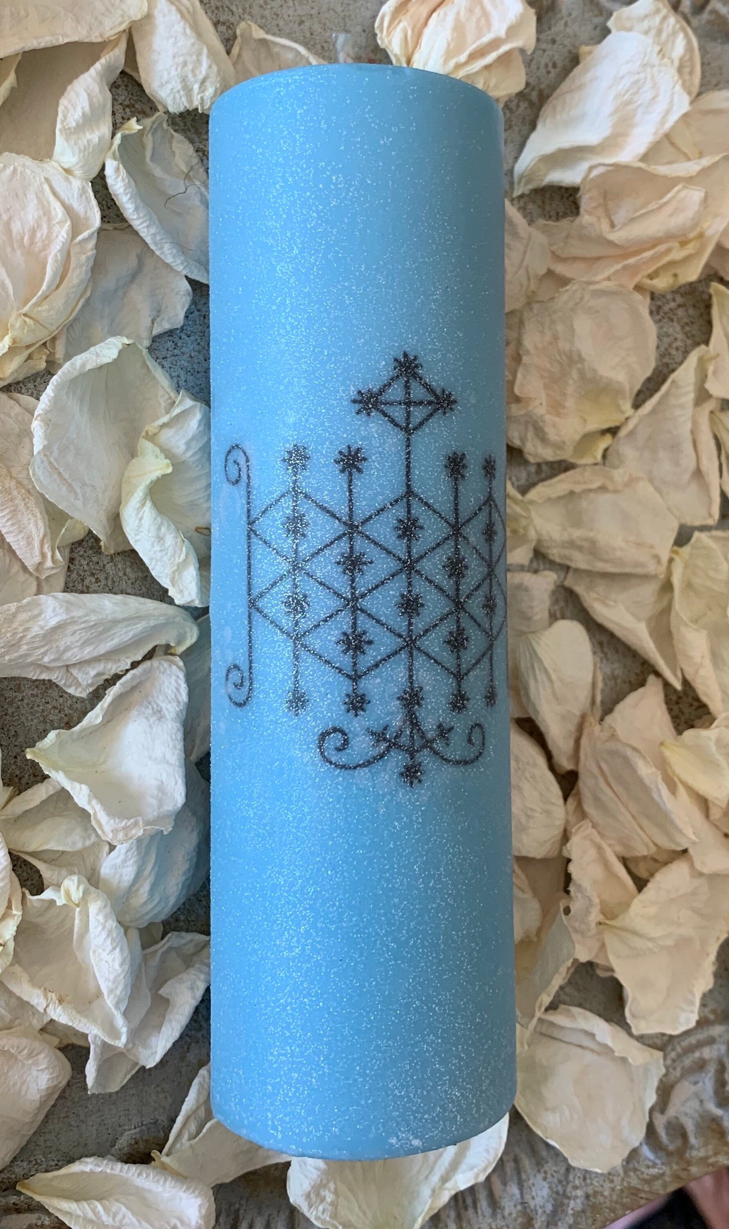 Ogou Badagris Veve Pillar Candle + Diplomacy