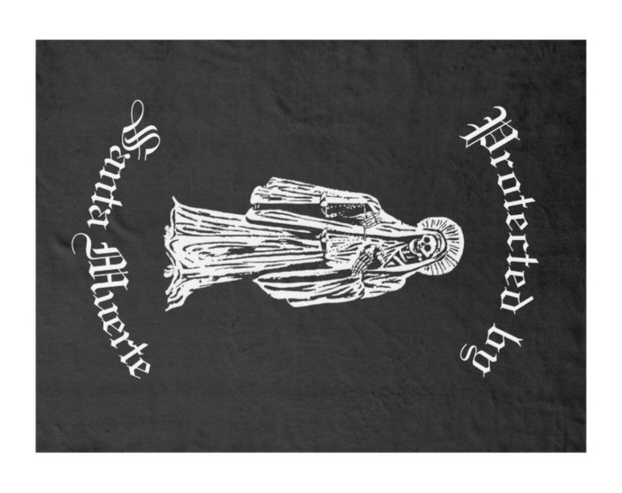 Protected by Santa Muerte Fleece Blanket