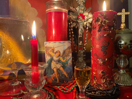 Saint Michael Amparo + Protection + Santa Muerte