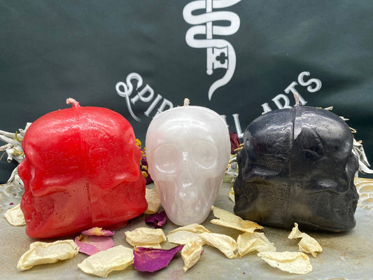 Two-Faced Skull Candle + Backstabber + Gossiper + Undecided + Of Two Minds