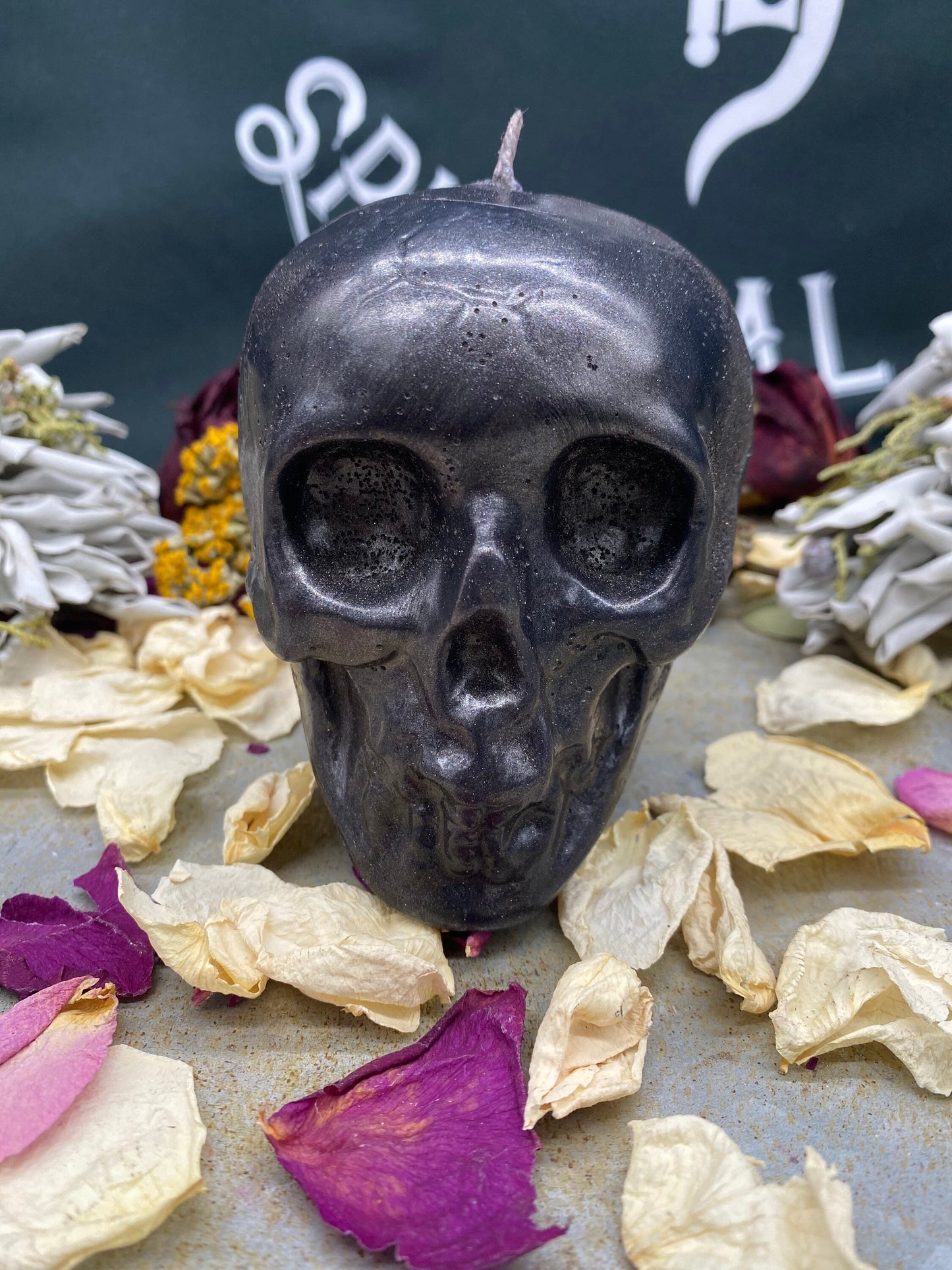 Two-Faced Skull Candle + Backstabber + Gossiper + Undecided + Of Two Minds