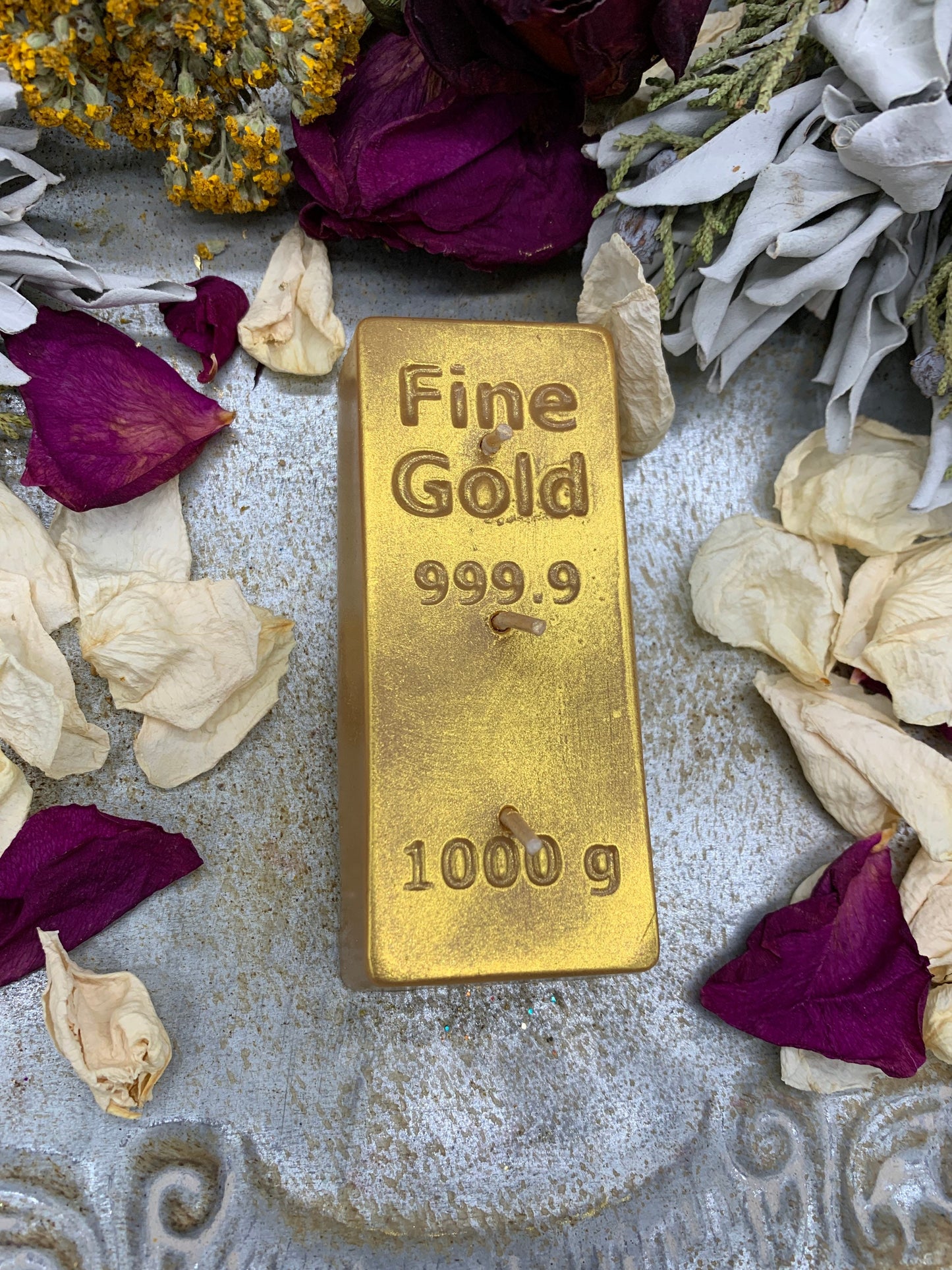 Gold Bar Candle + Money Drawing