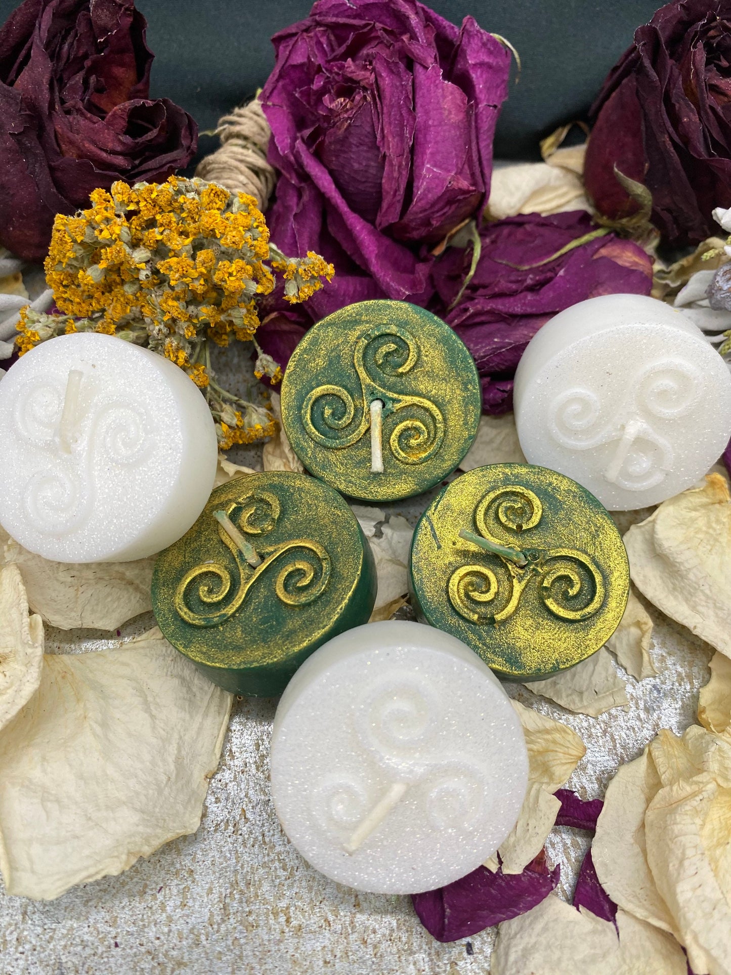 Triskele Tealight Candles in Gift Box